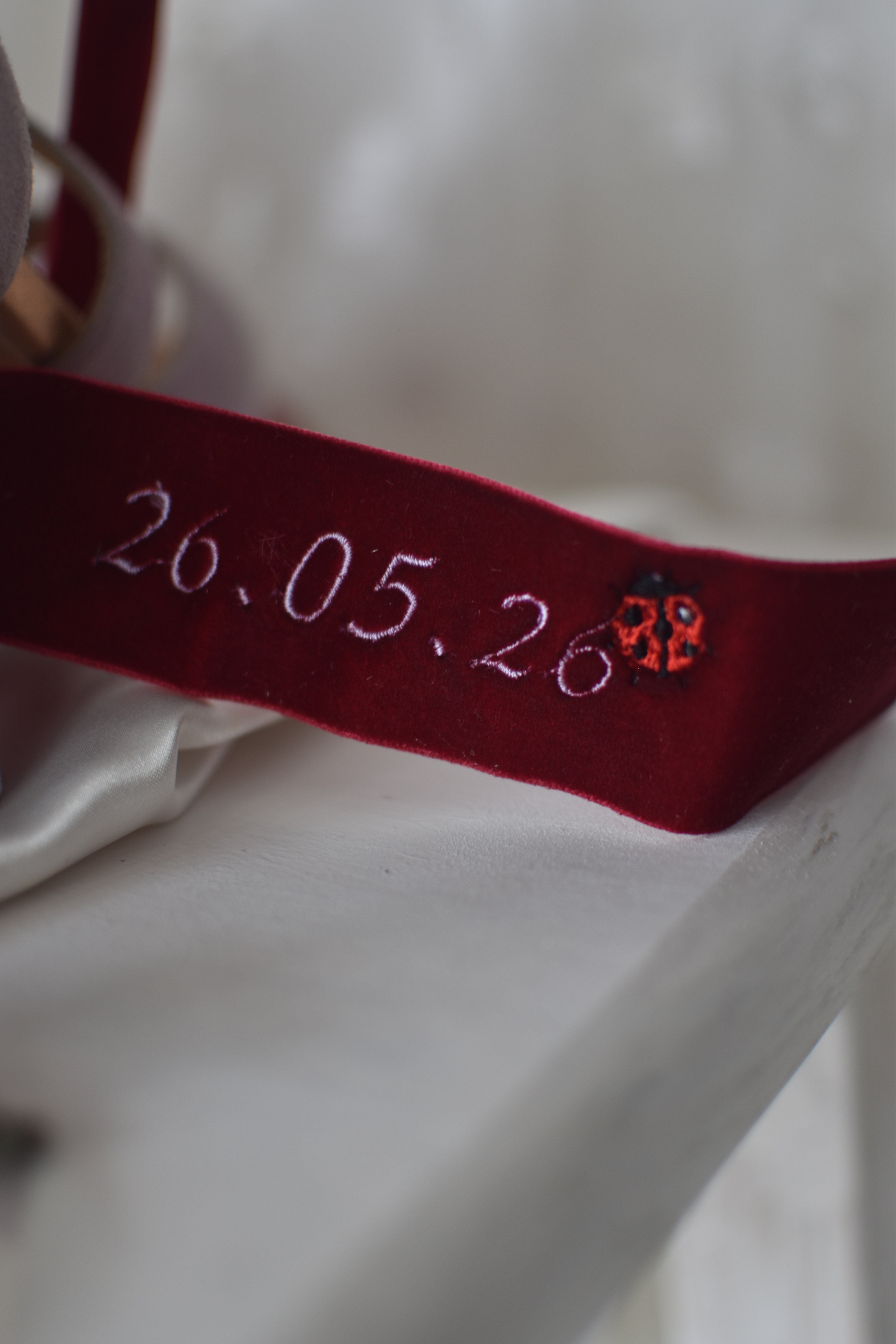 z.Velvet ribbon for bridal bouquet BOUGHT VILLA DARK