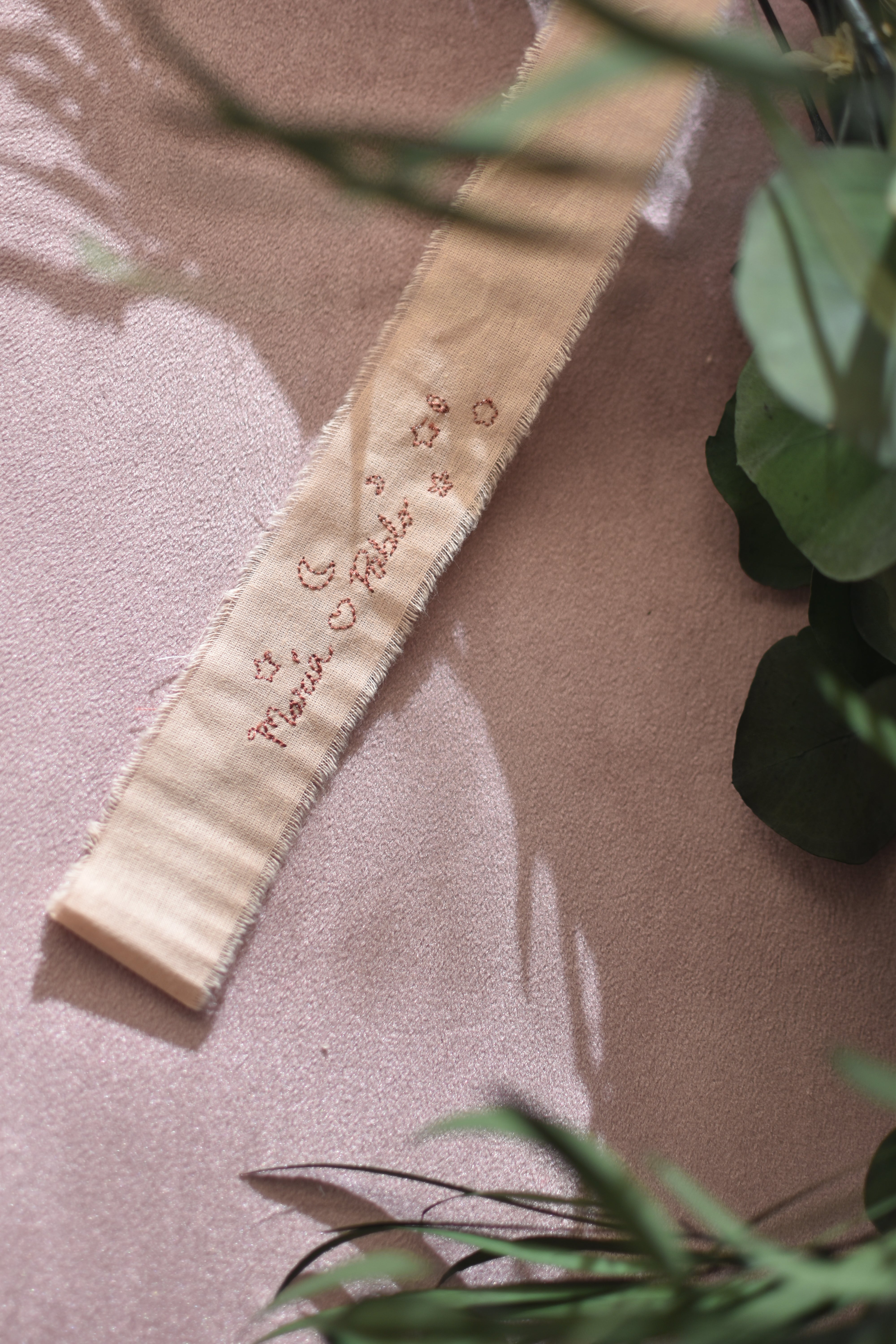 z.Velvet ribbon for bridal bouquet BOUGHT VILLA DARK