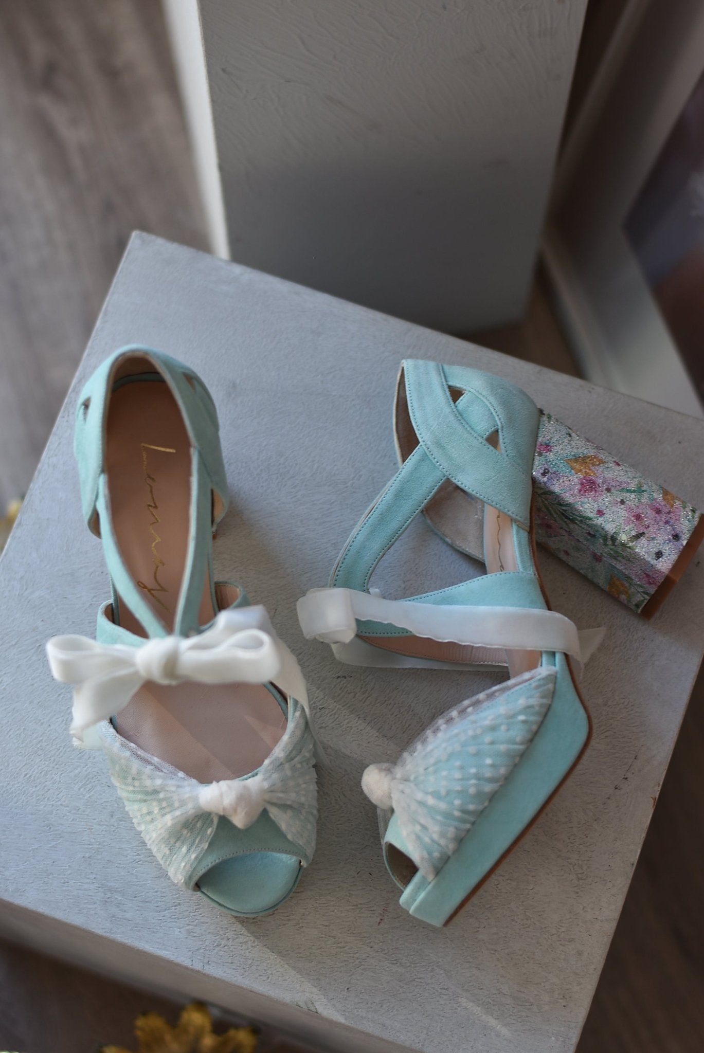 ÁGNES Blossom mint 10 - zapatos_novia