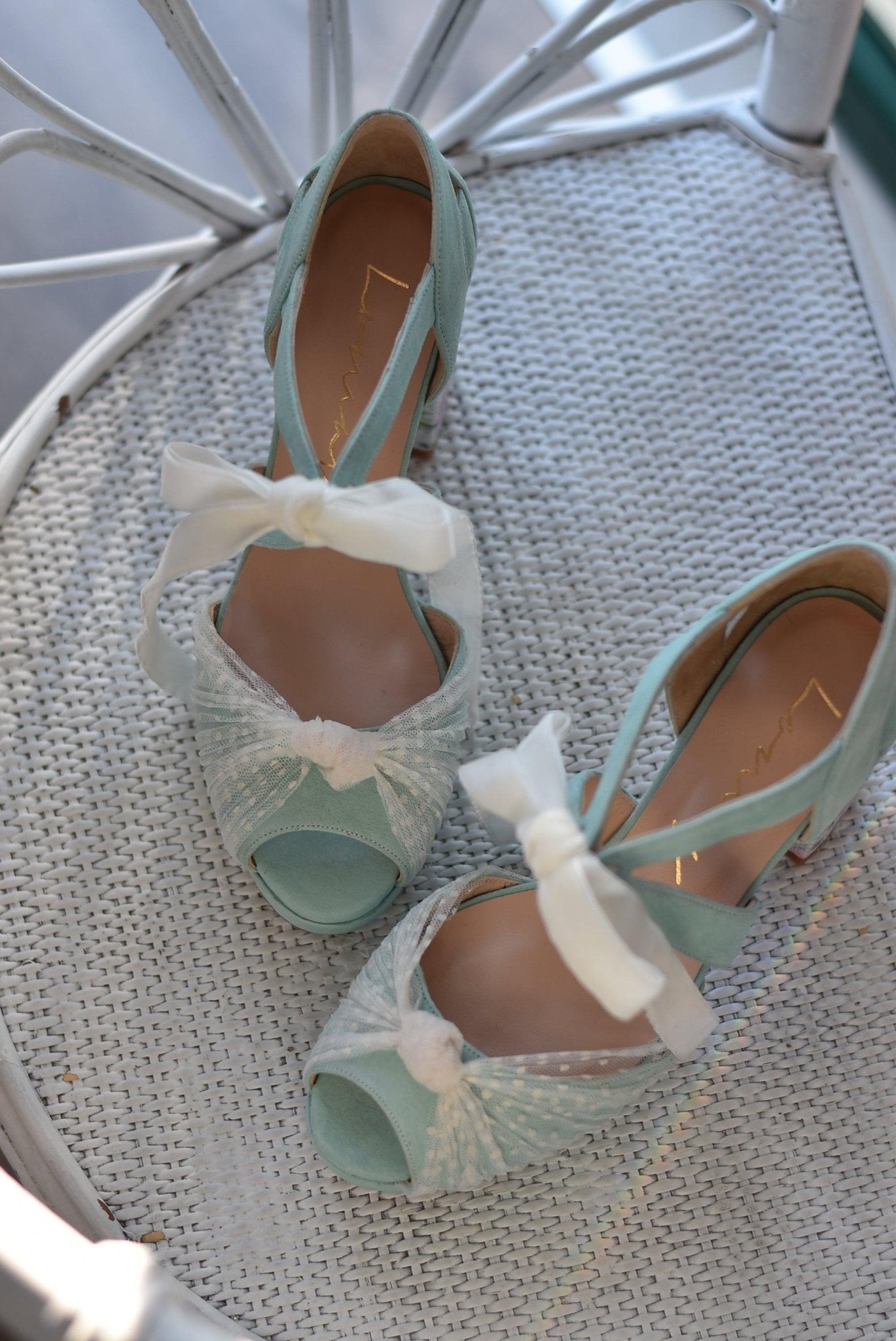 ÁGNES Blossom mint 10 - zapatos_novia