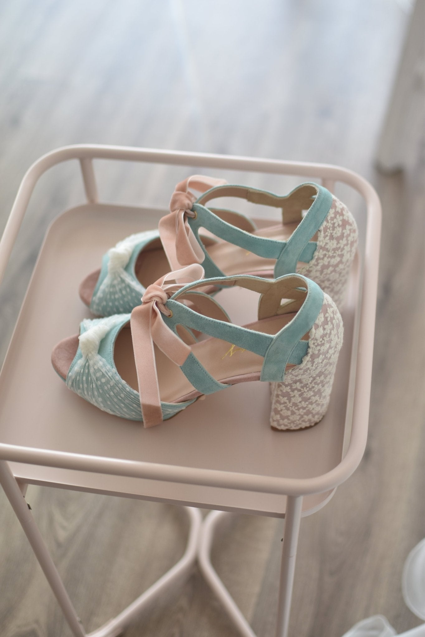 ÁGNES mint pink nuevo Marion 85 - zapatos_novia