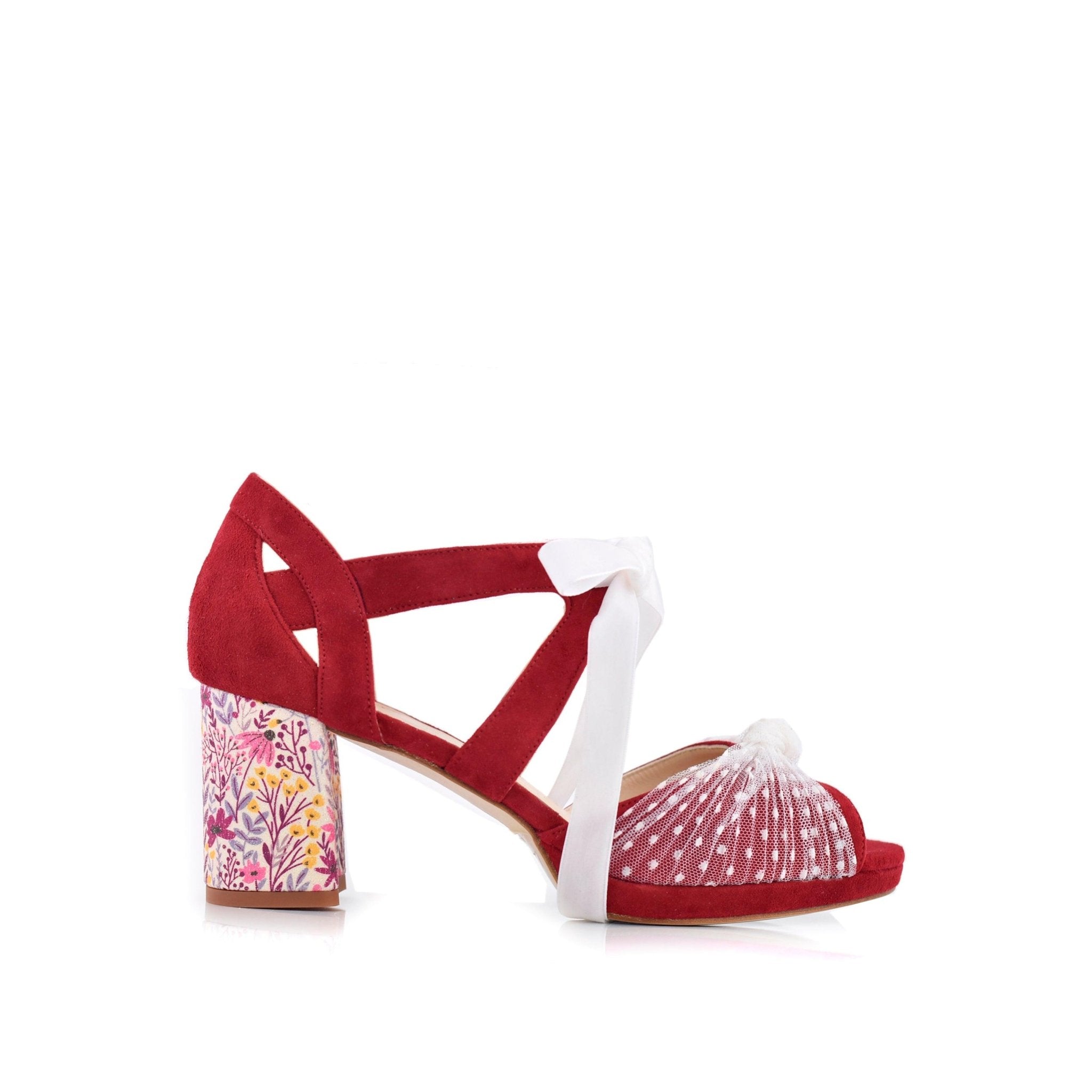 Agnes Rojo Ágnes Red May Petit — Zapatos de novia Lomas Shoes
