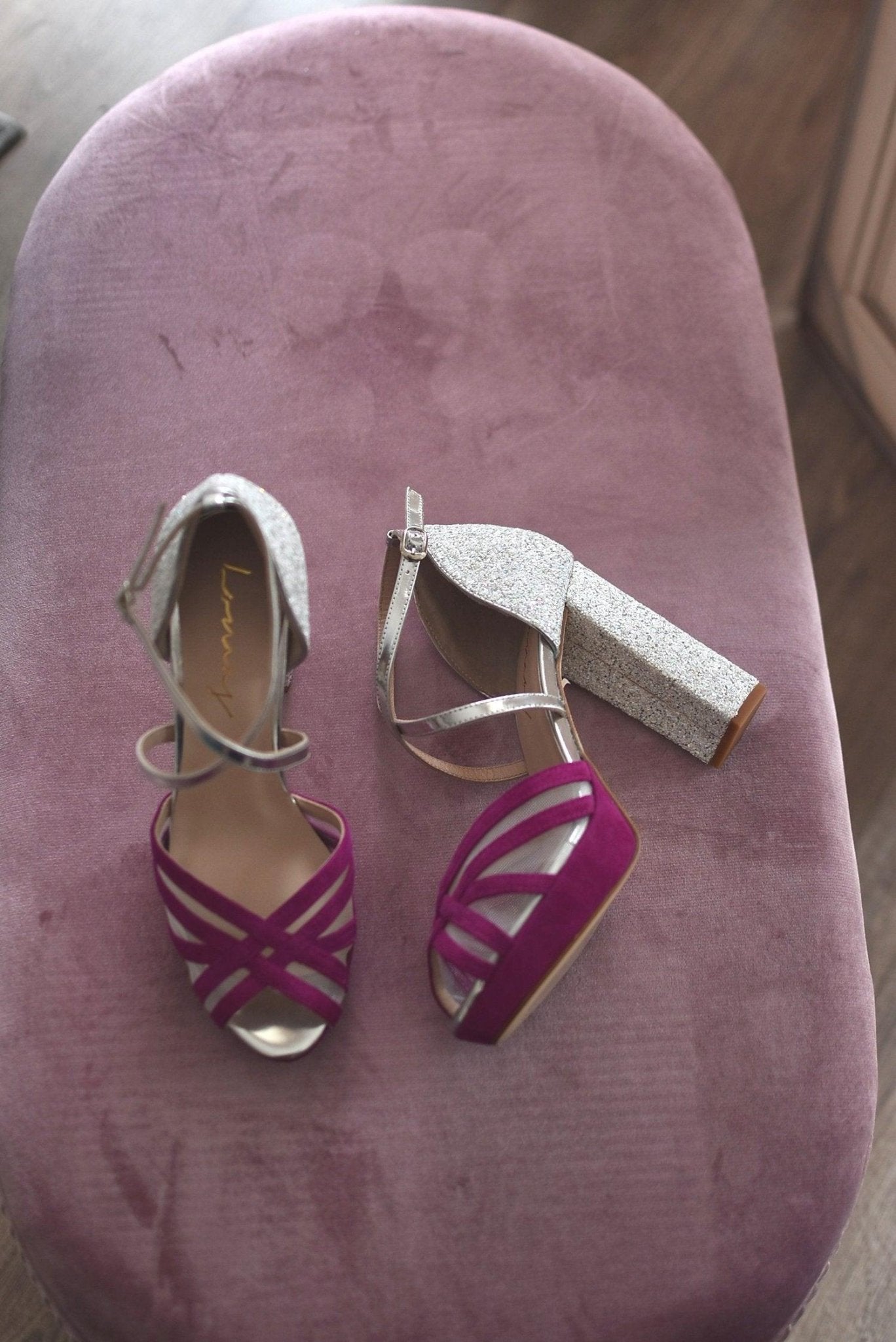 ANTONELLA buganvilla glitter cristal 11cm - zapatos_novia