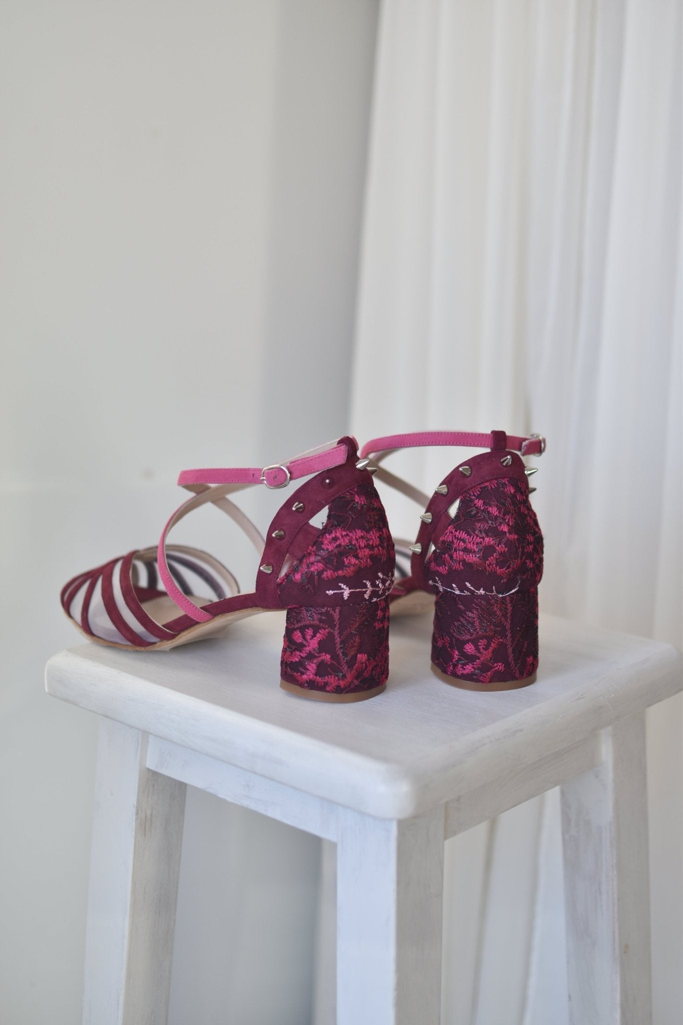 Antonella burdeos rock mini 55 - zapatos_novia