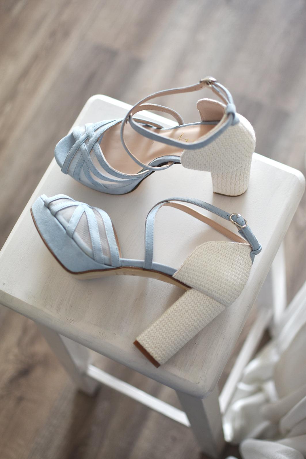 ANTONELLA celeste rafia 95 - zapatos_novia