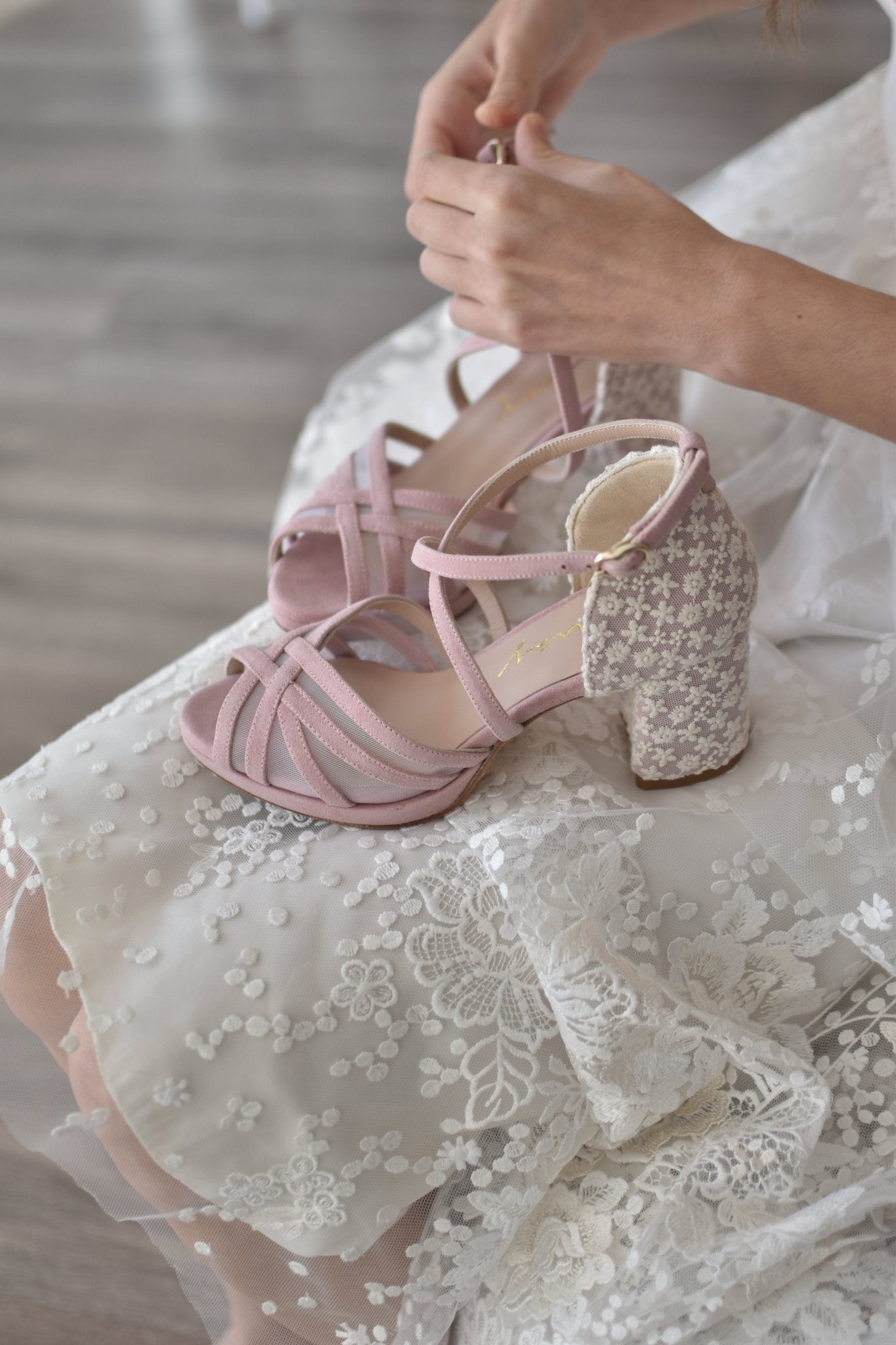 ANTONELLA pink Marion midi - zapatos_novia