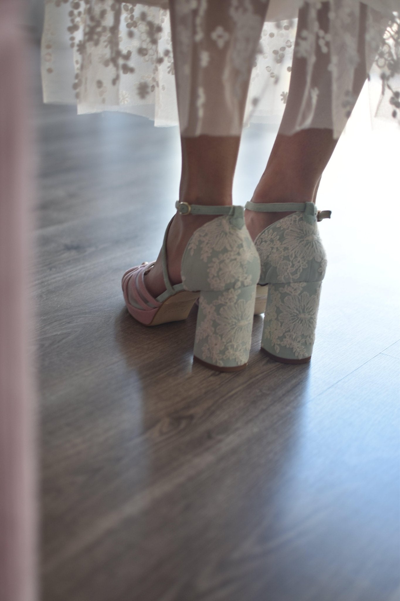 ANTONELLA pink - mint Oliveti 85 - zapatos_novia