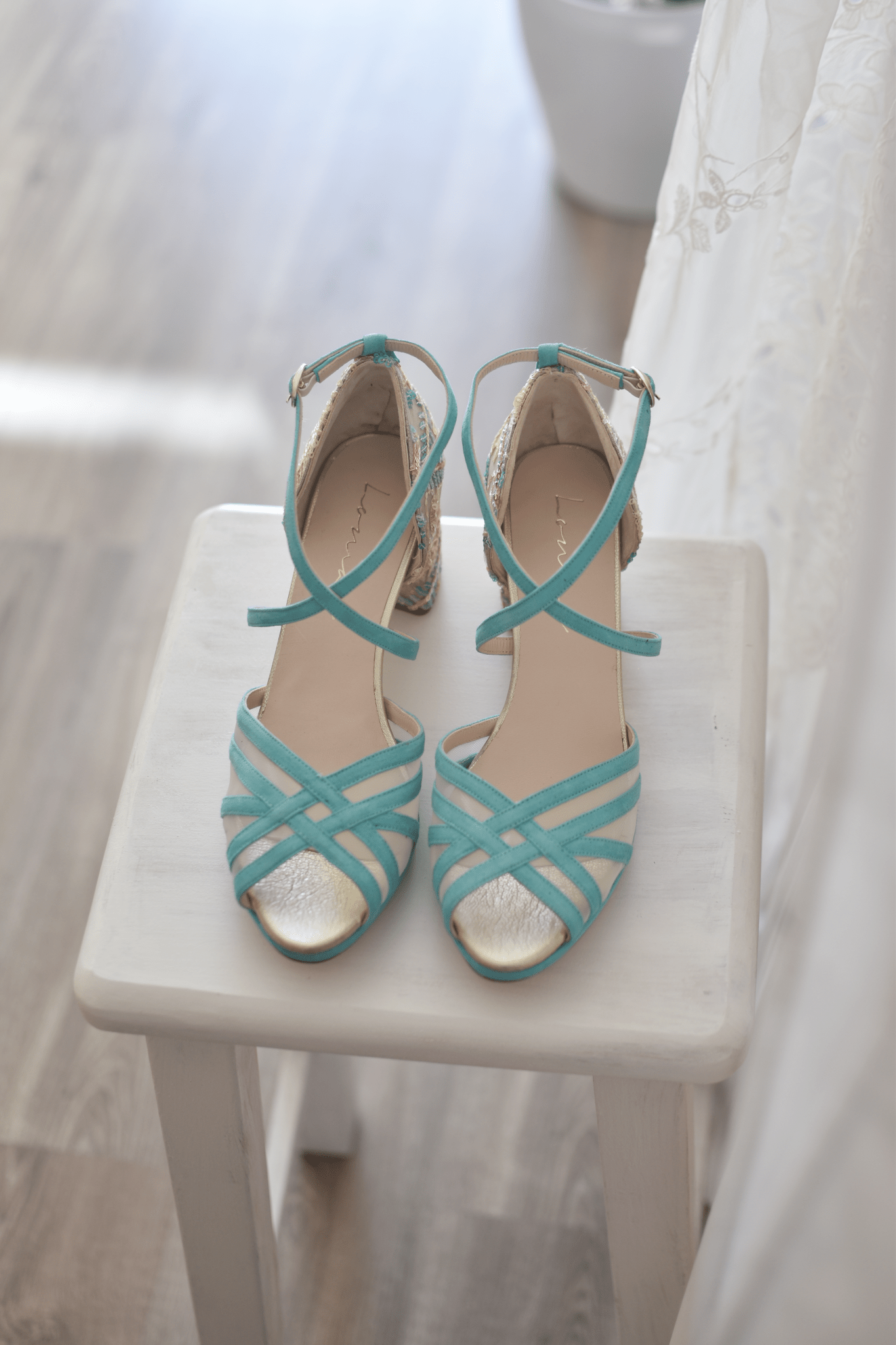 ANTONELLA turquesa soft mare petit - zapatos_novia