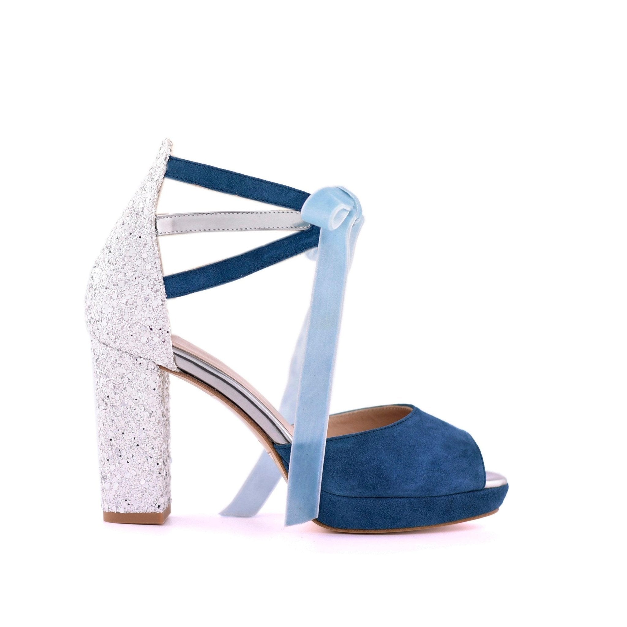 AYLA azul mallard glitter cristal 95 - zapatos_novia