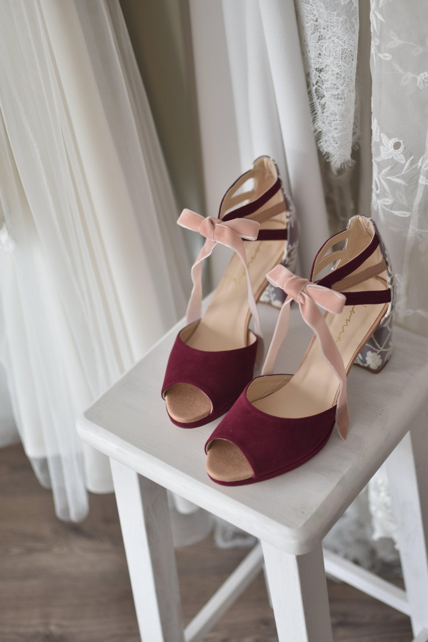 AYLA burdeos Portofino petit - zapatos_novia