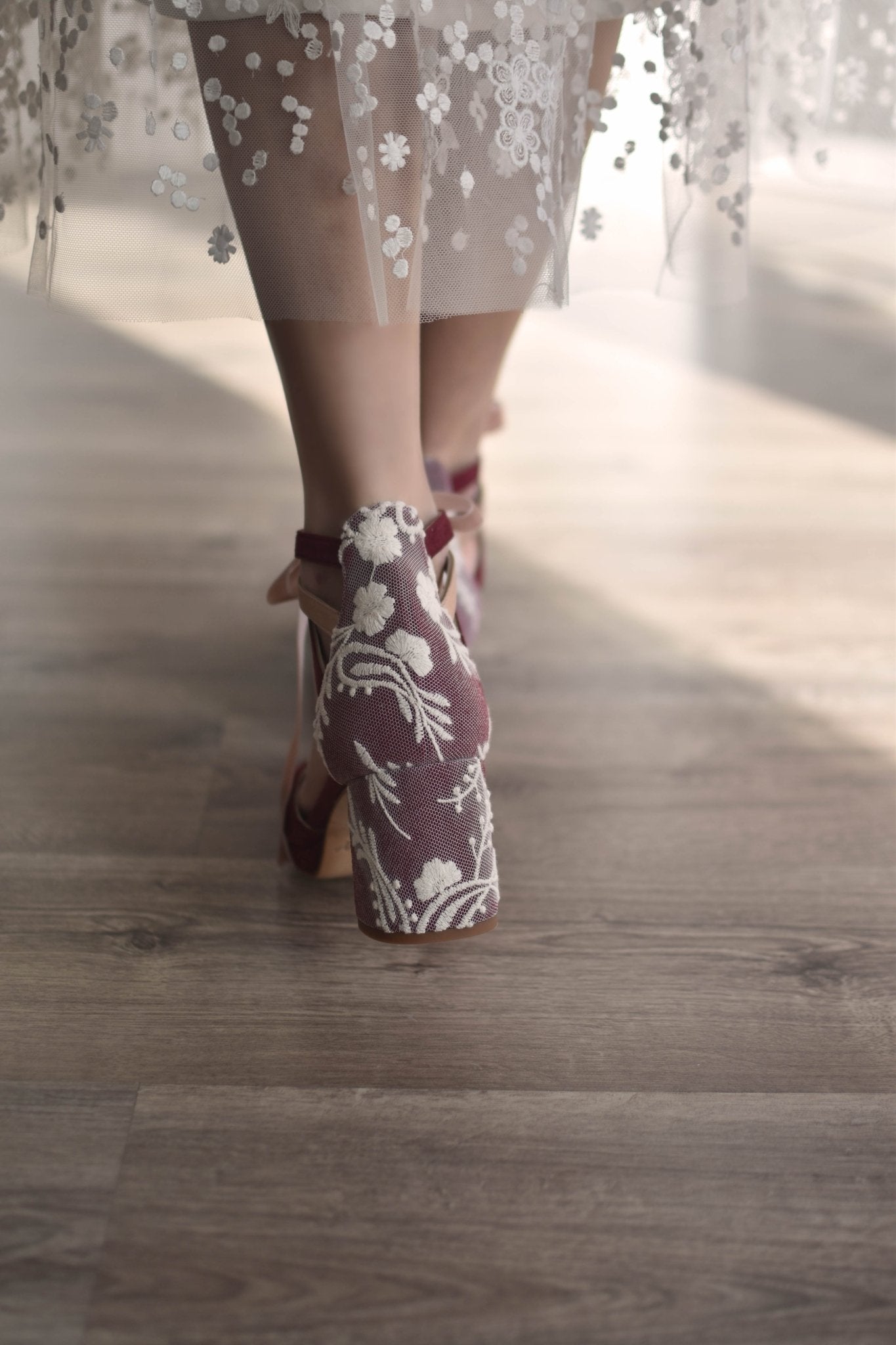 AYLA burdeos Portofino petit - zapatos_novia