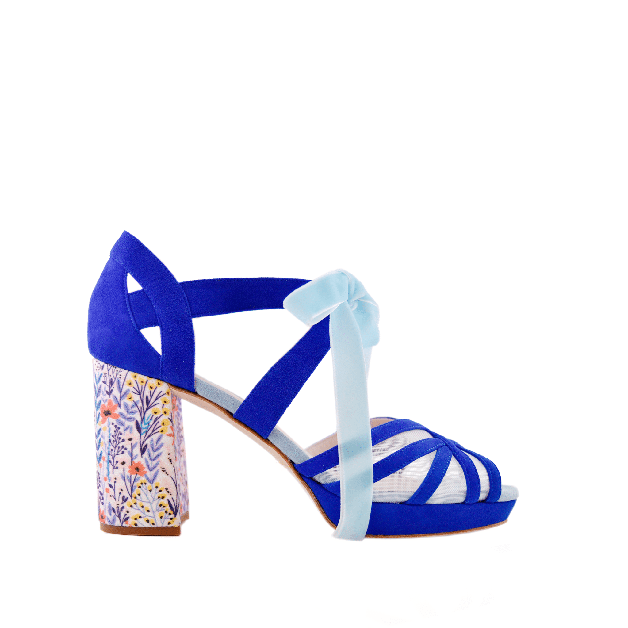 Ciara Azul Carrie May Blue Midi — Zapatos de novia Lomas Shoes