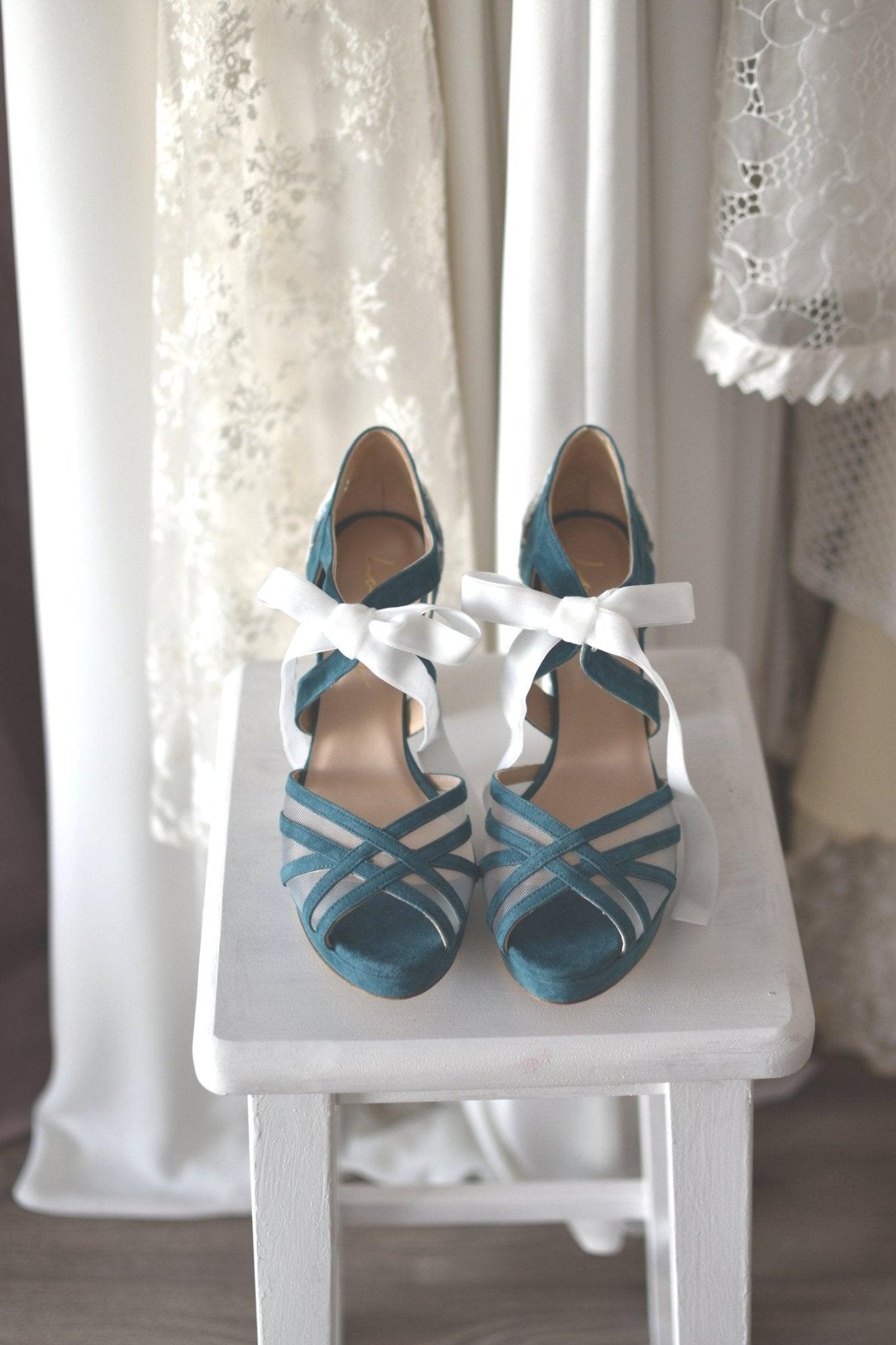 CIARA azul Mallard Antique Theatro 95 - zapatos_novia