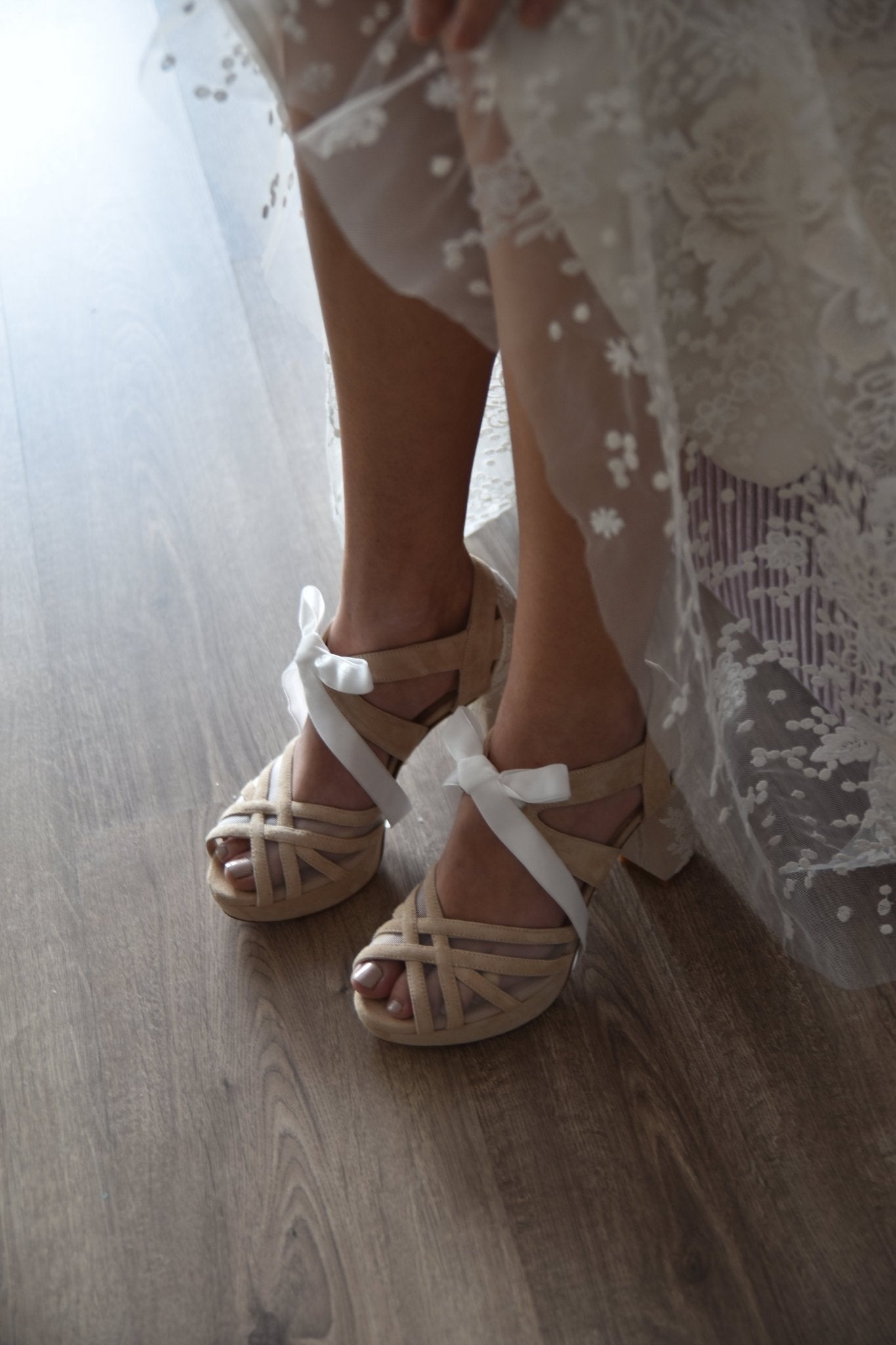 CIARA beige natural Oliveti tacón 95 - zapatos_novia