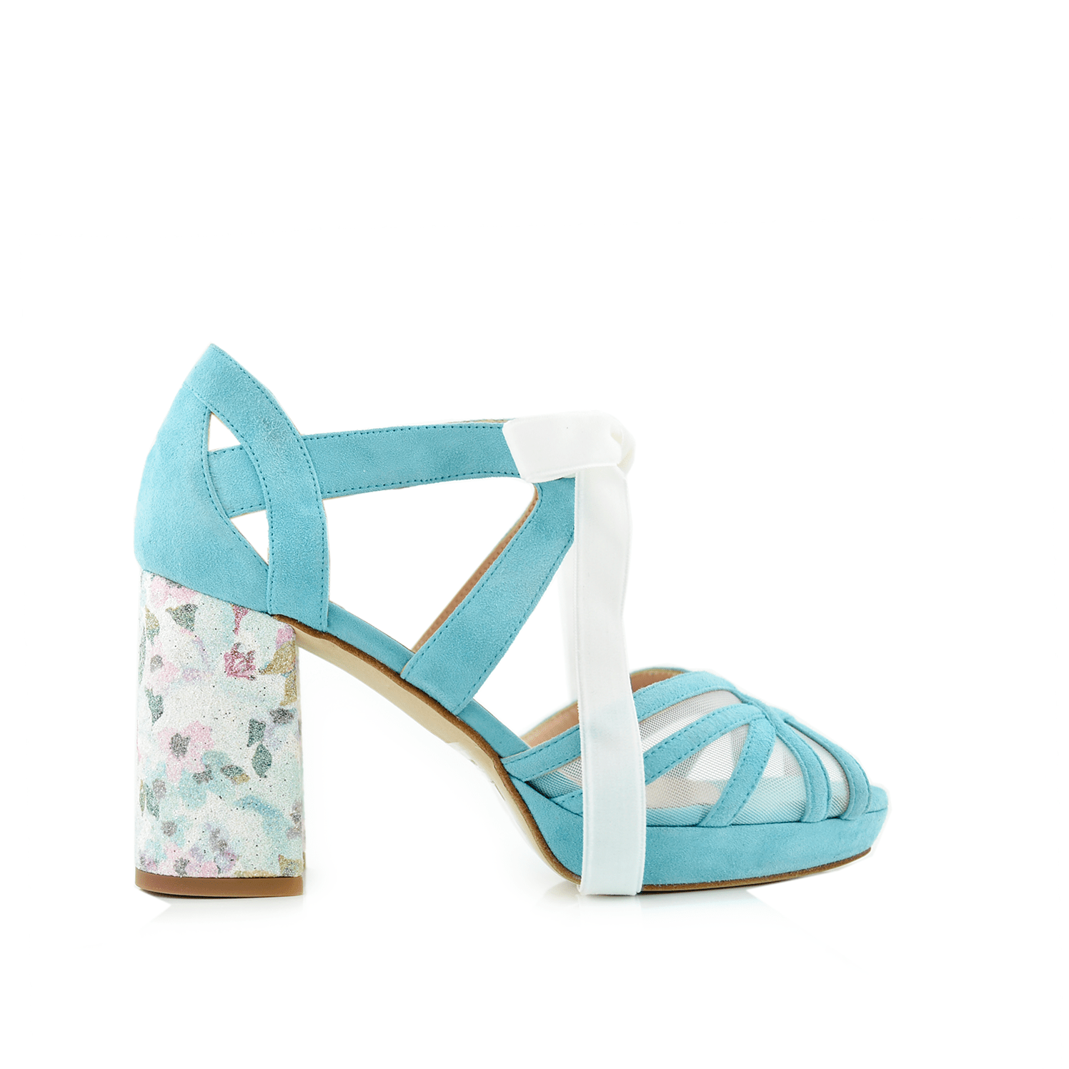 Ciara Mint Blossom Midi — Zapatos de novia Lomas Shoes