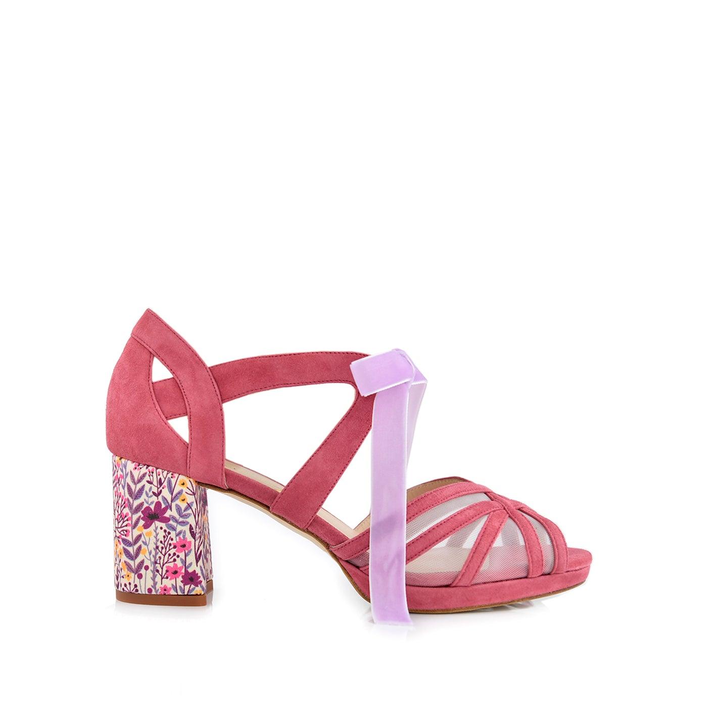 Ciara Camel Camelia May Red Petit — Zapatos de novia Lomas Shoes