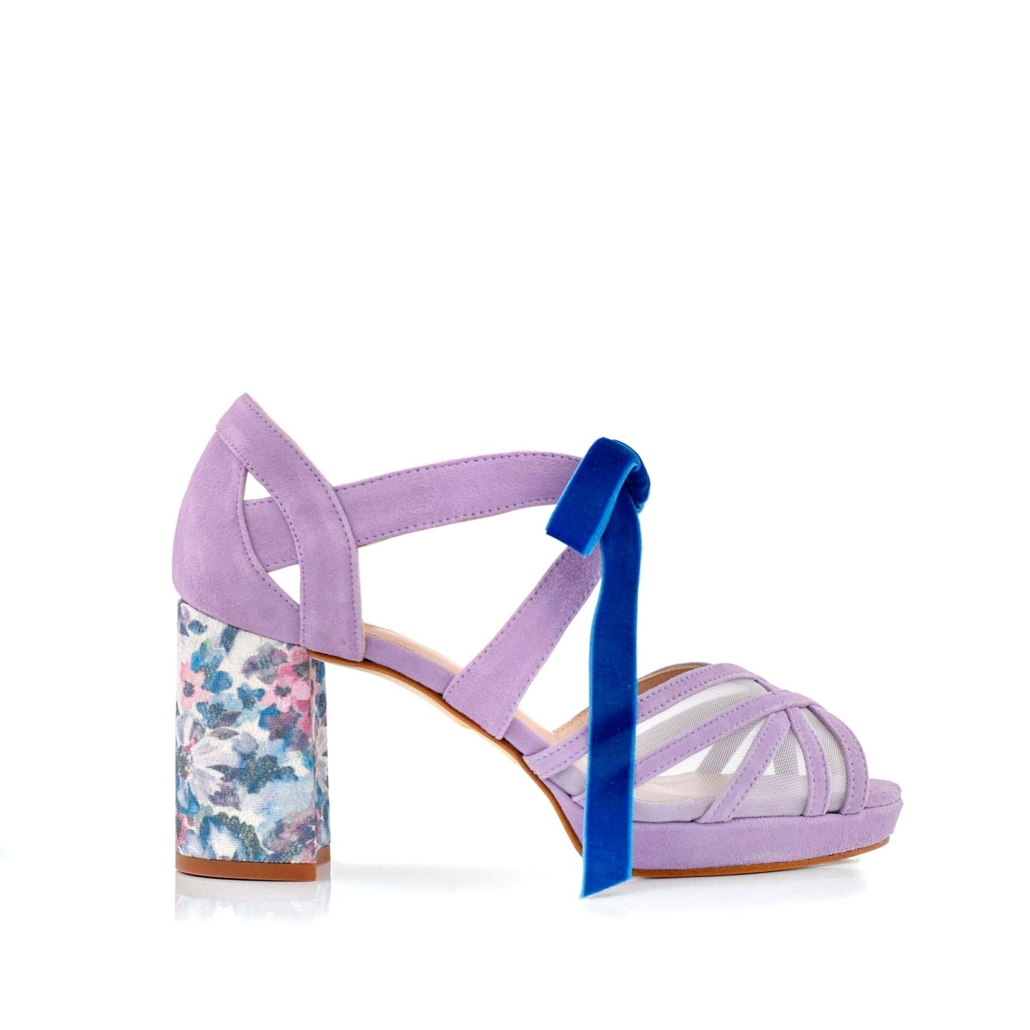 Ciara Lavanda April Marine Midi — Zapatos de novia Lomas Shoes