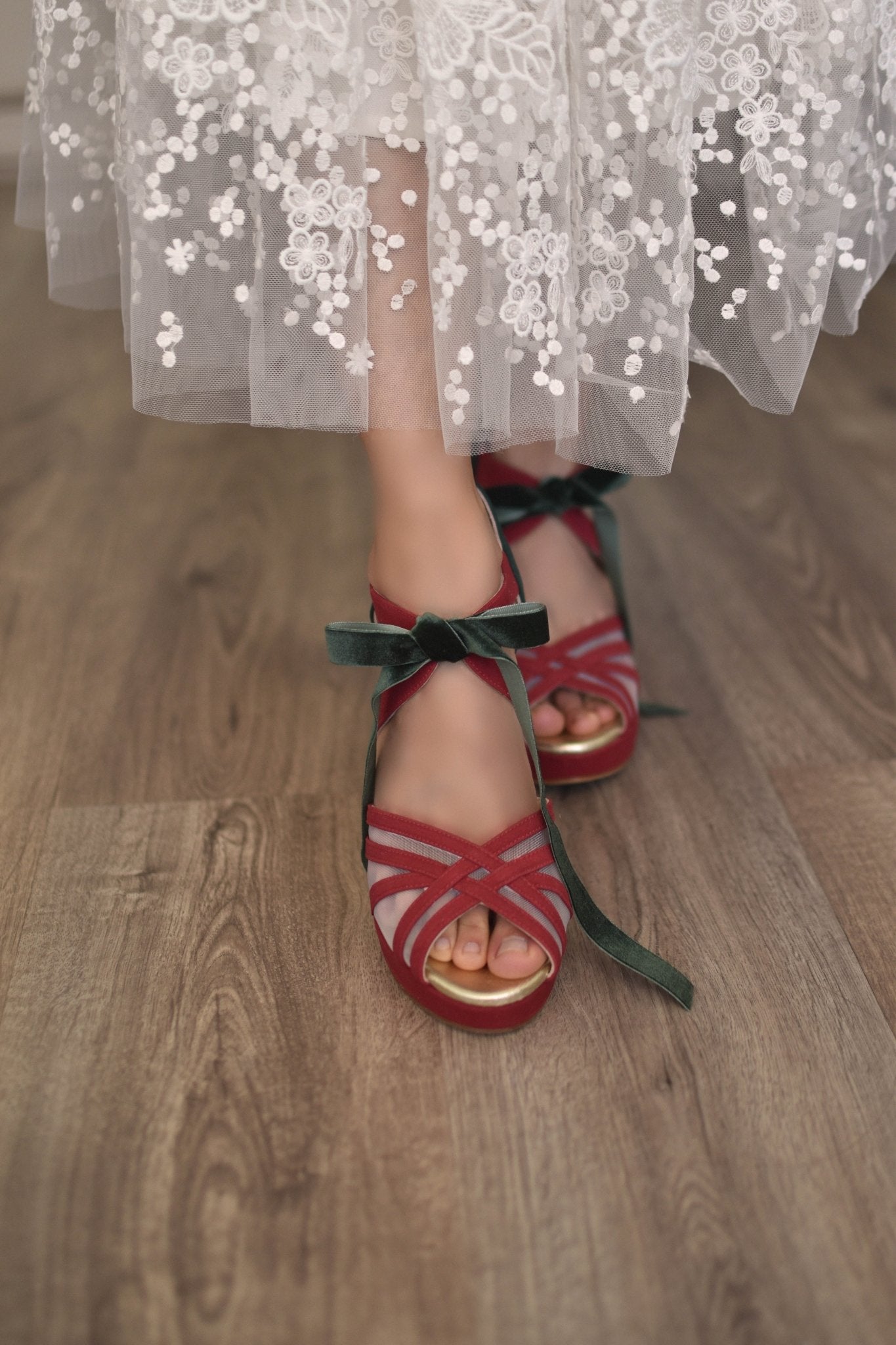 CIARA red tartan 95 - zapatos_novia