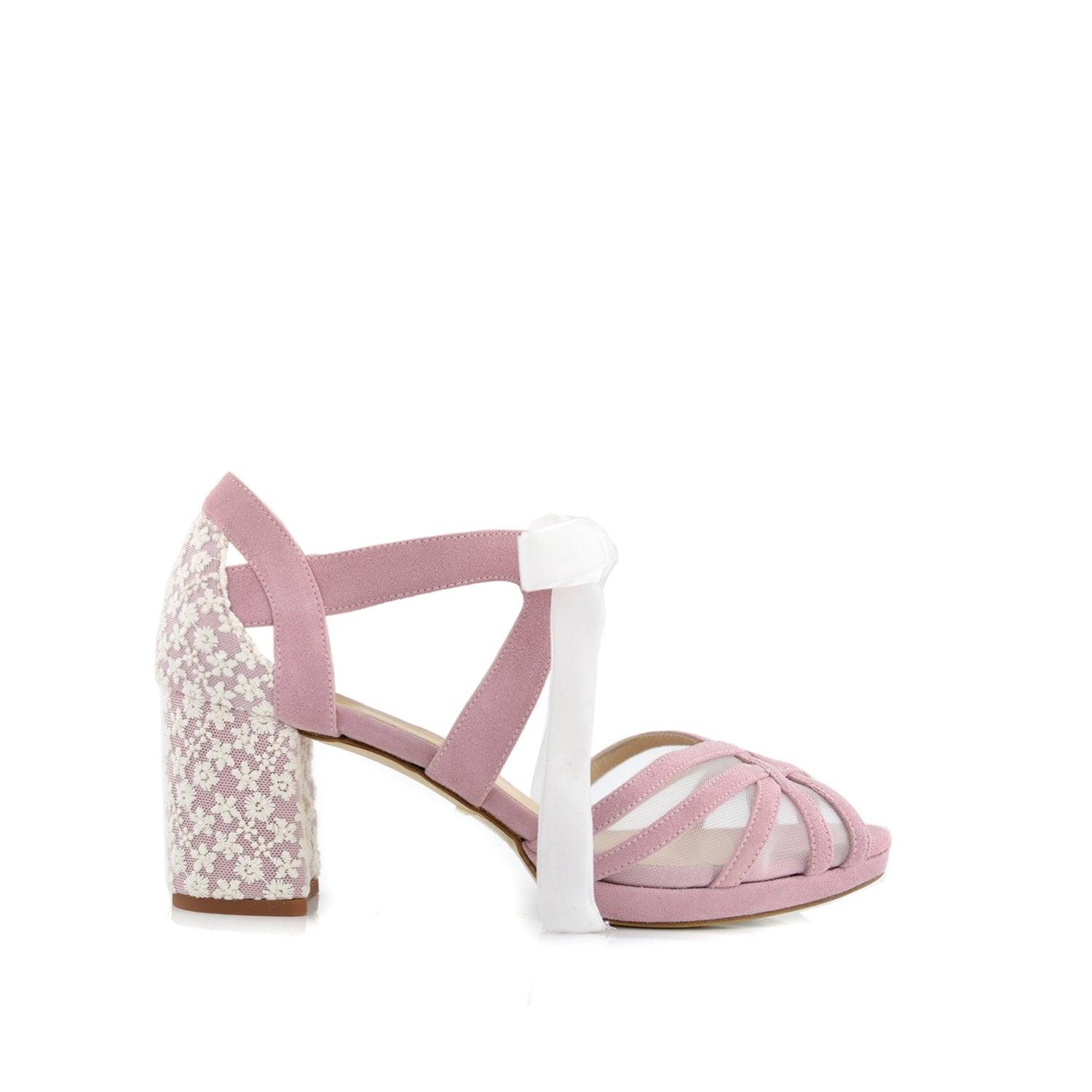 Ciara Blanco Rosa Marion Petit — Zapatos de novia Lomas Shoes