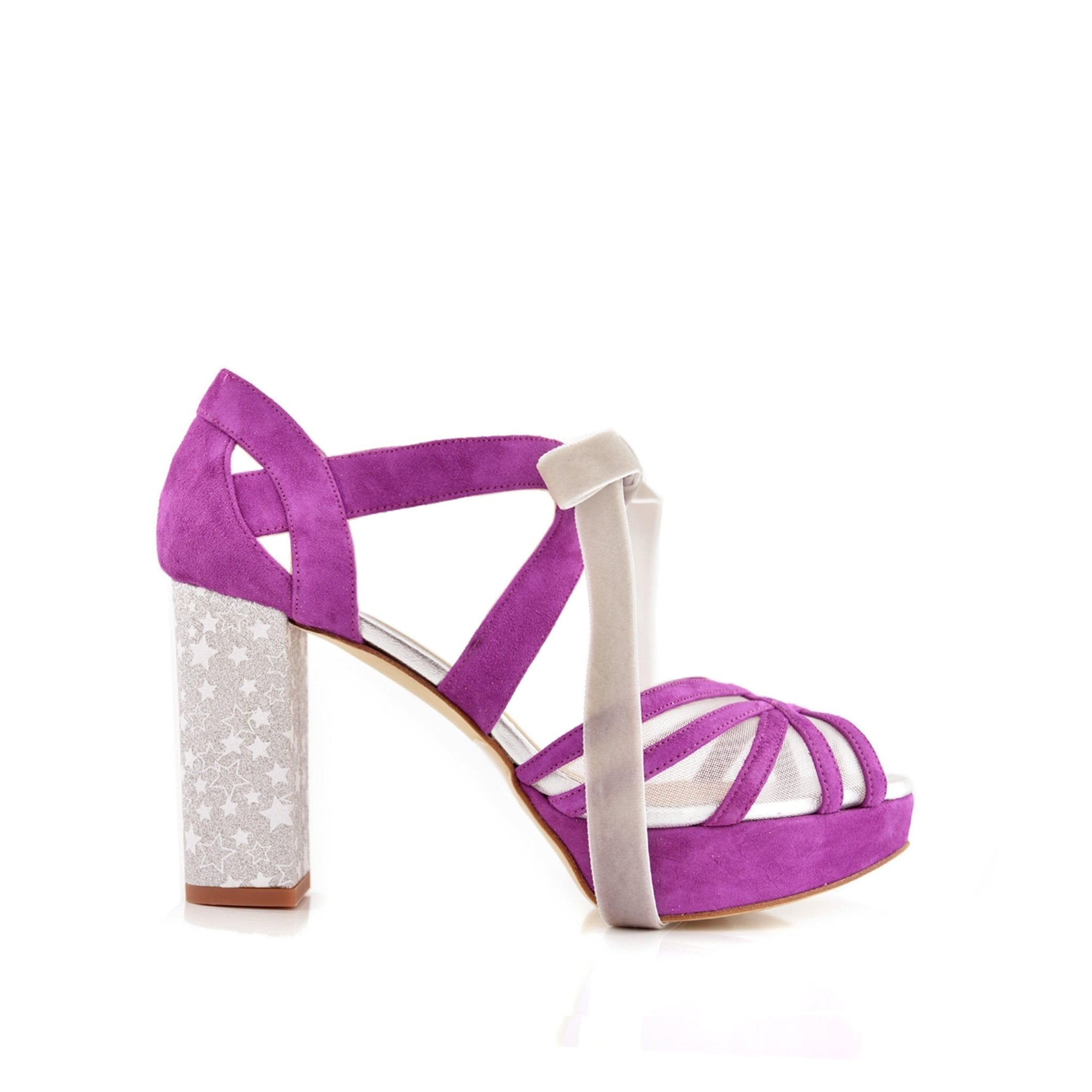 Ciara Buganvilla Constelación Alto — Zapatos de novia Lomas Shoes