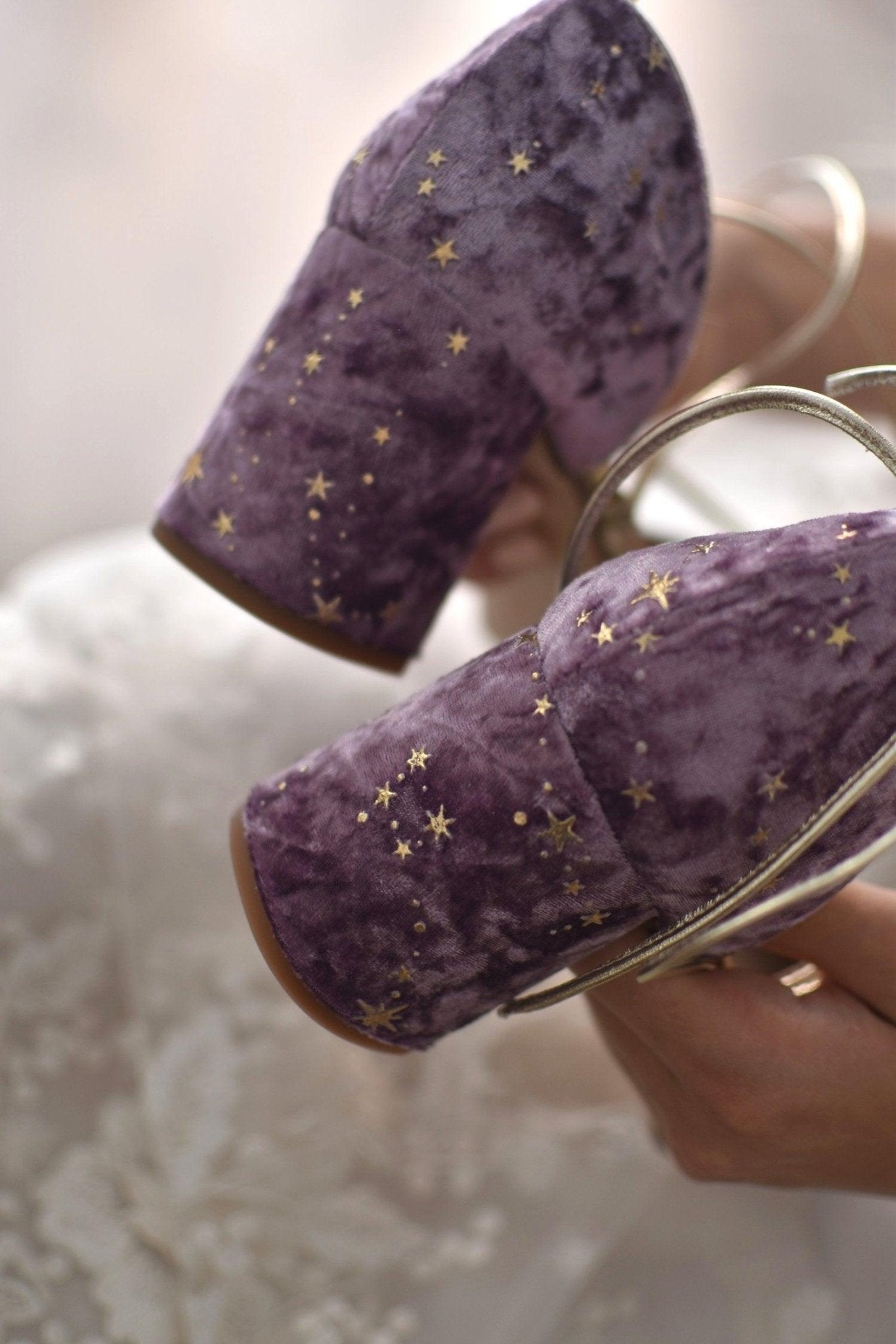 DAHUD púrpura constelación mini - zapatos_novia