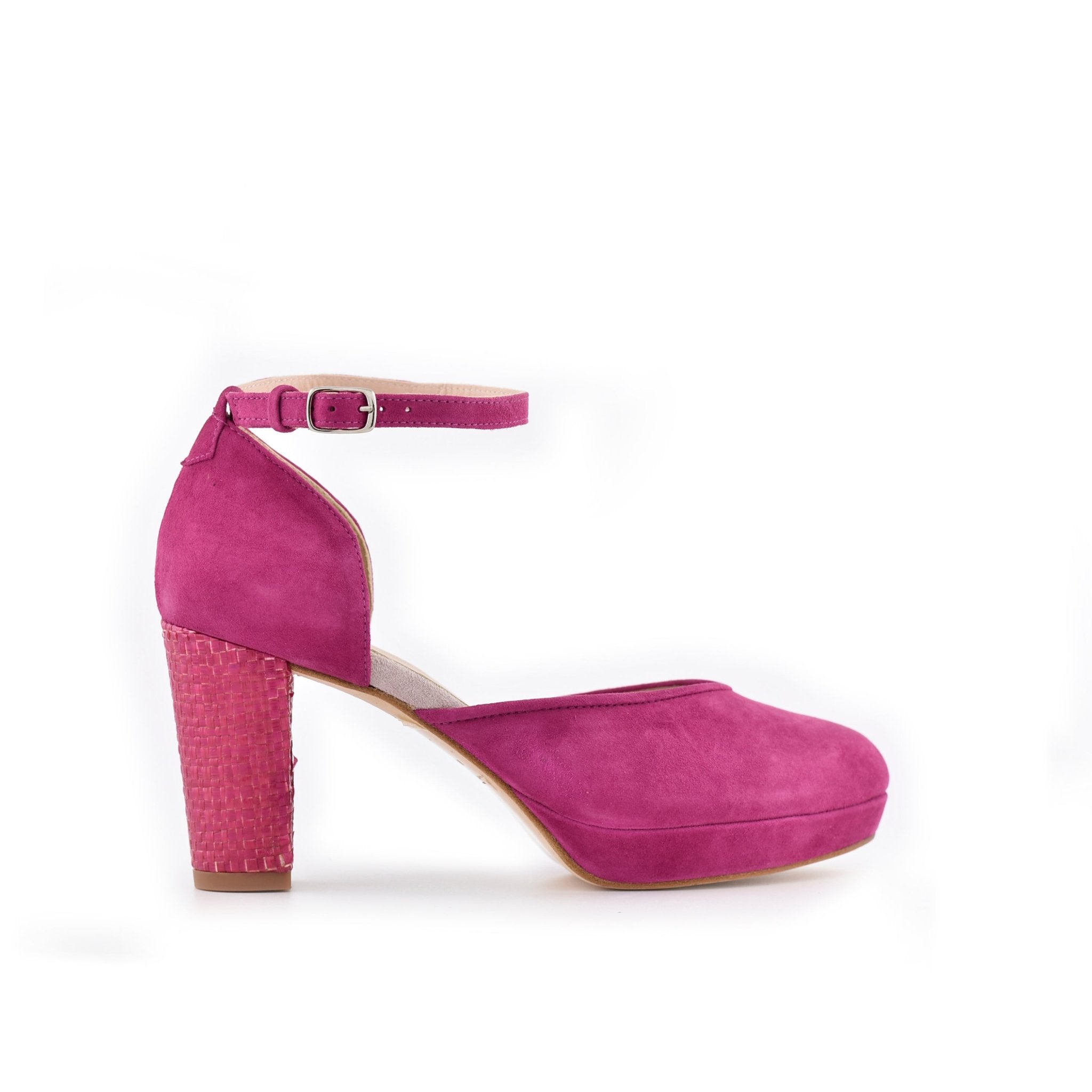 Diana Buganvilla Rafia Midi — Zapatos de novia Lomas Shoes