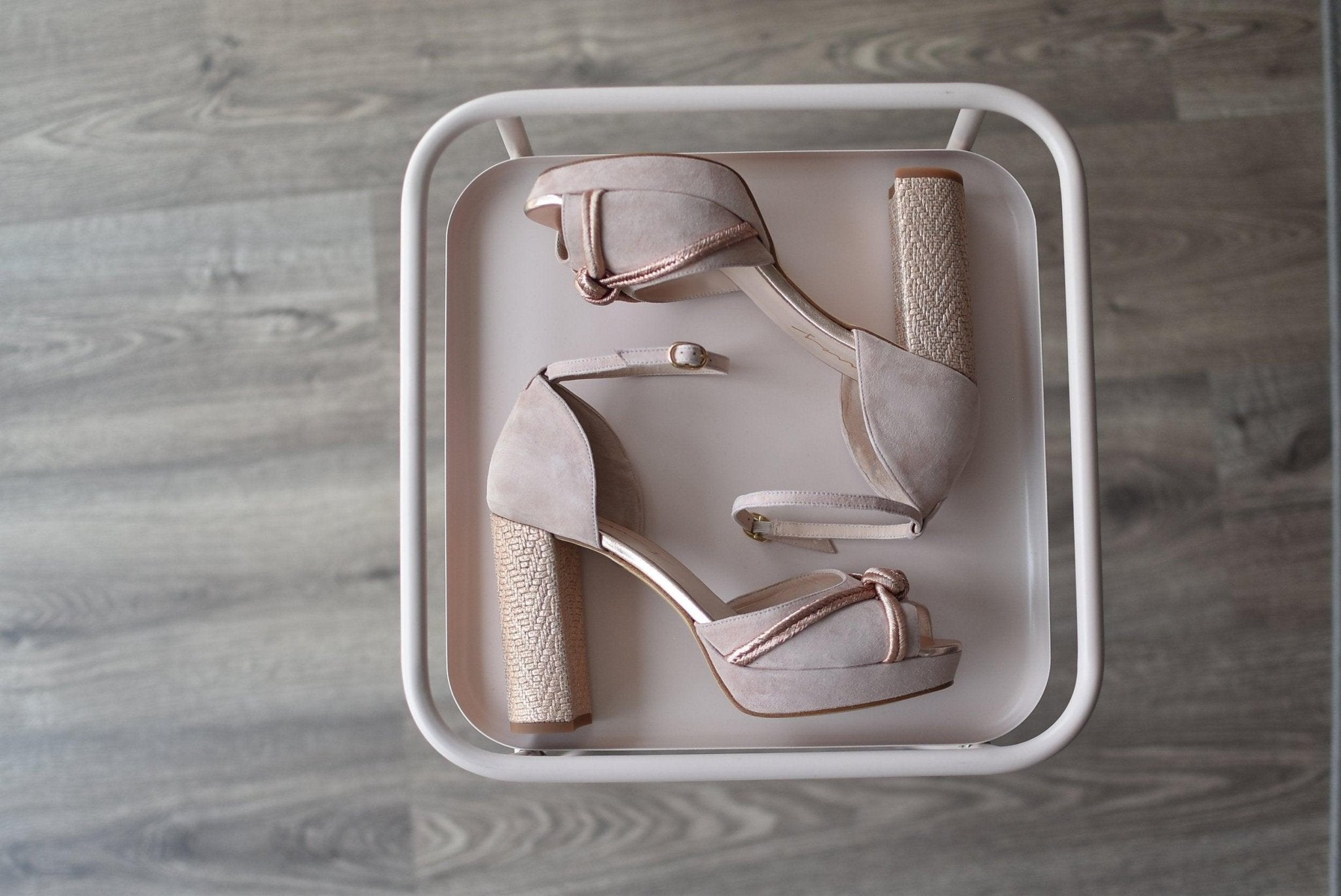 DIANA nudos de seda pink Any 10.5 - zapatos_novia