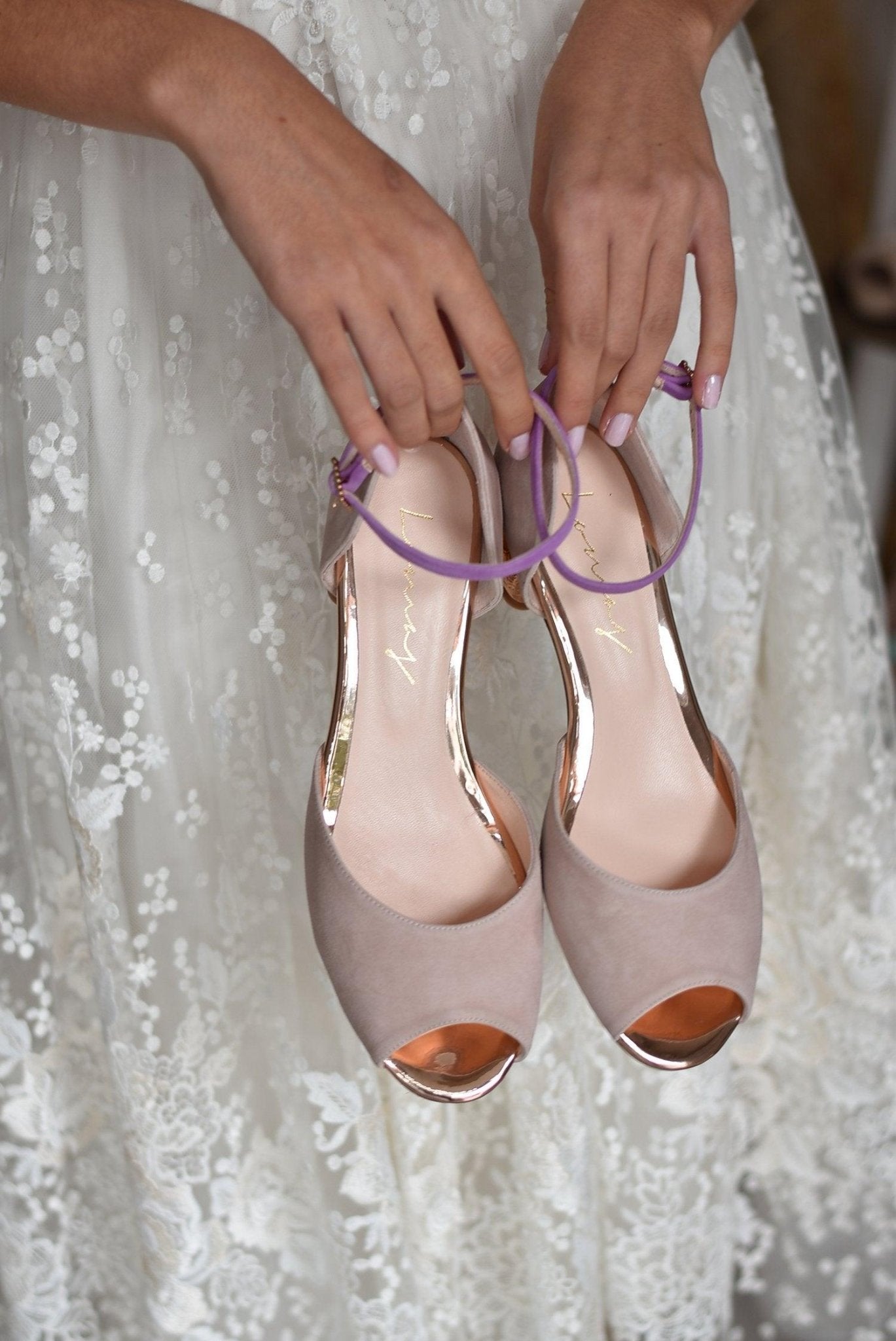 DIANA pink maquillaje pulsera lavanda 3cm - zapatos_novia