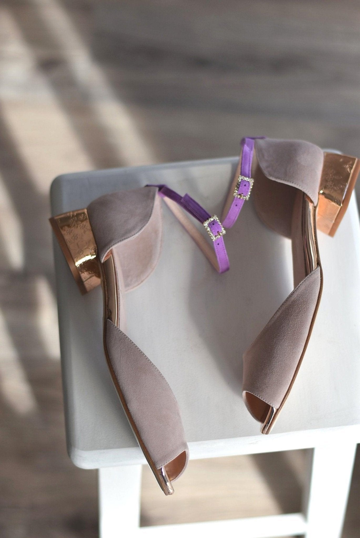 DIANA pink maquillaje pulsera lavanda 3cm - zapatos_novia