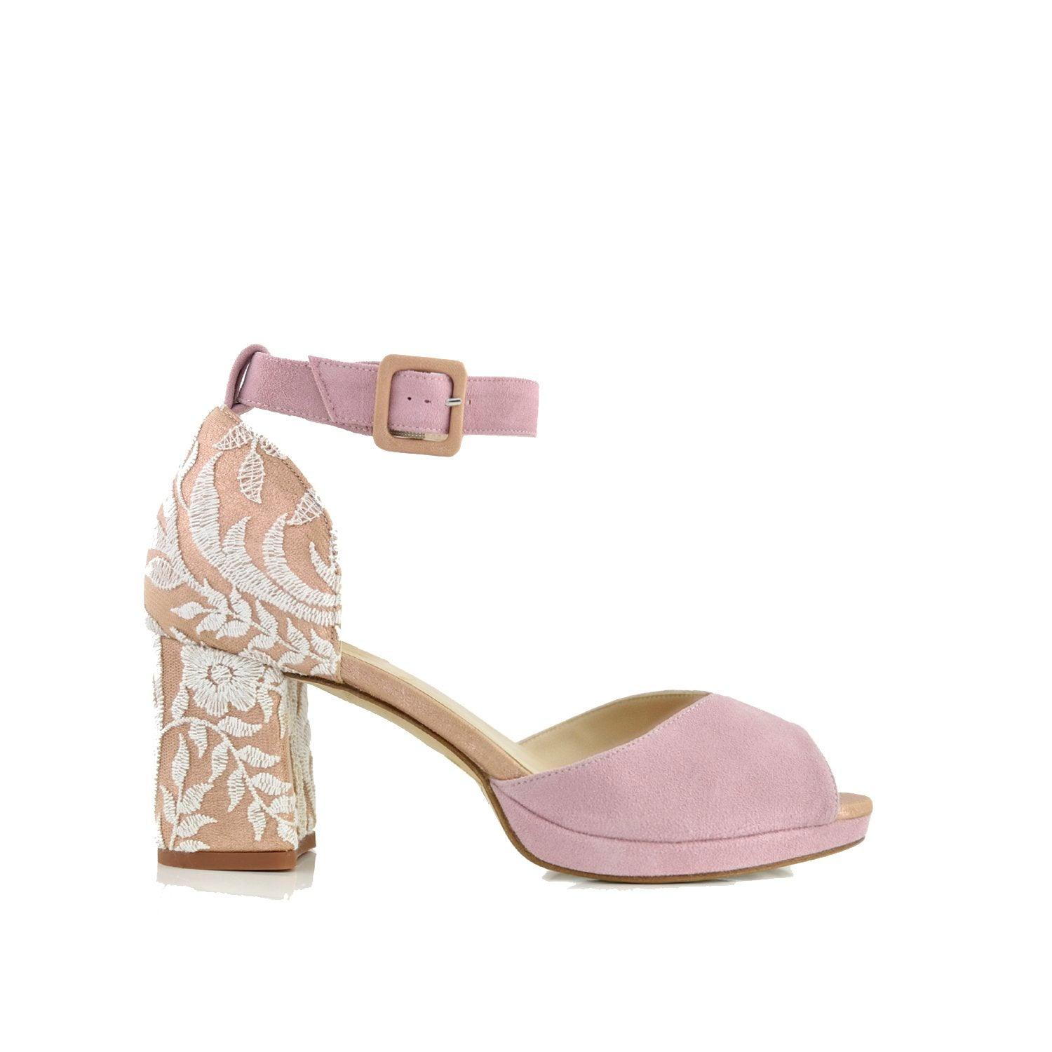 Diana Blanco Bordado Petit — Zapatos de novia Lomas Shoes