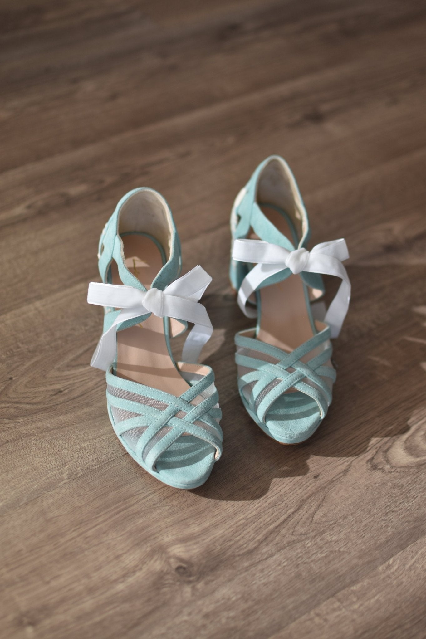.En Stock Ciara mint Portofino midi TALLA 37 - zapatos_novia