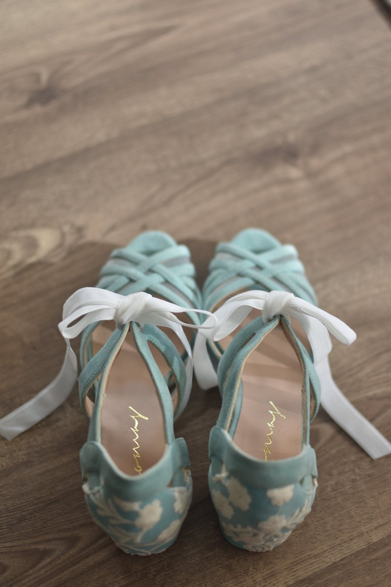 .En Stock Ciara mint Portofino midi TALLA 37 - zapatos_novia