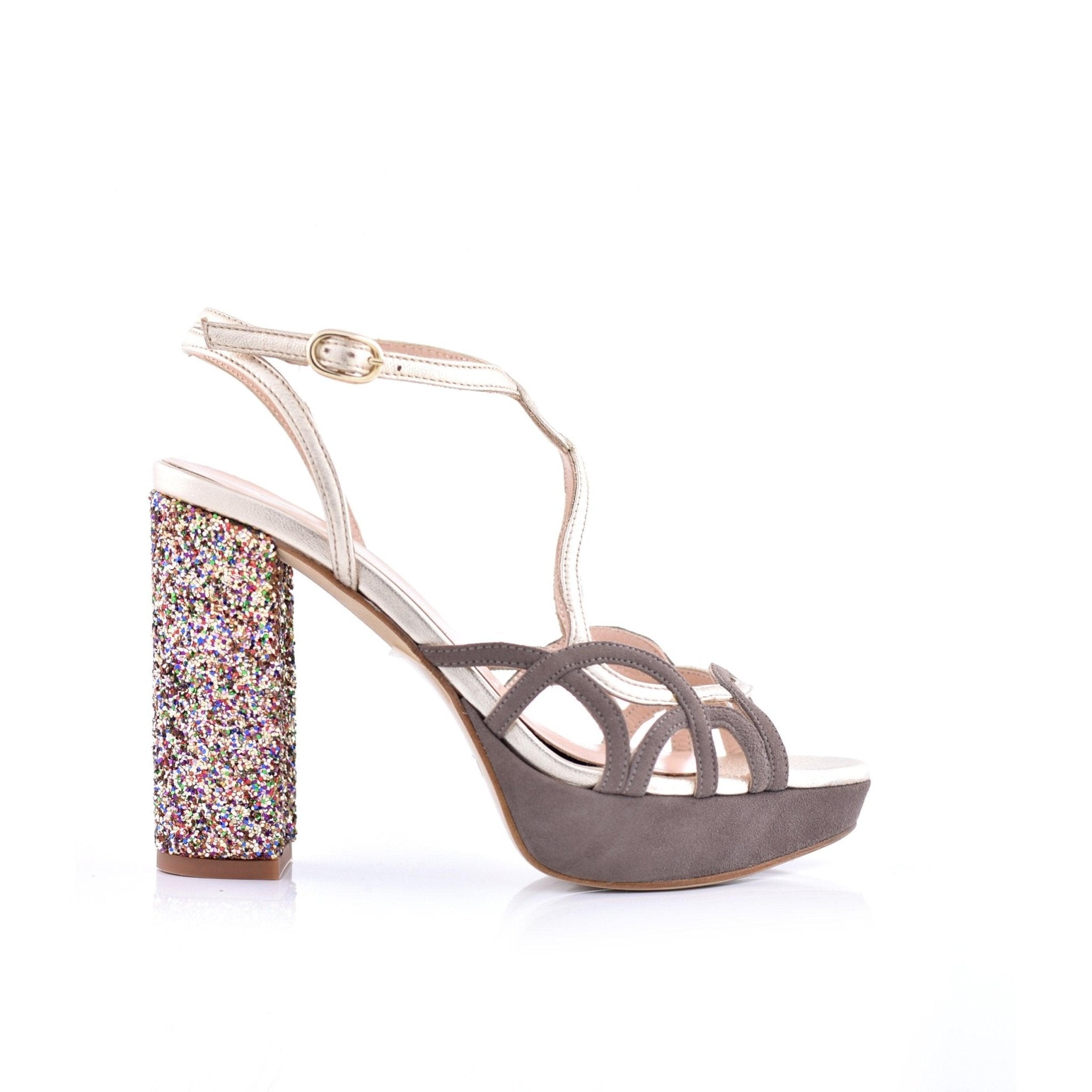 Gala Topo Glitter Maxi — Zapatos de novia Lomas Shoes