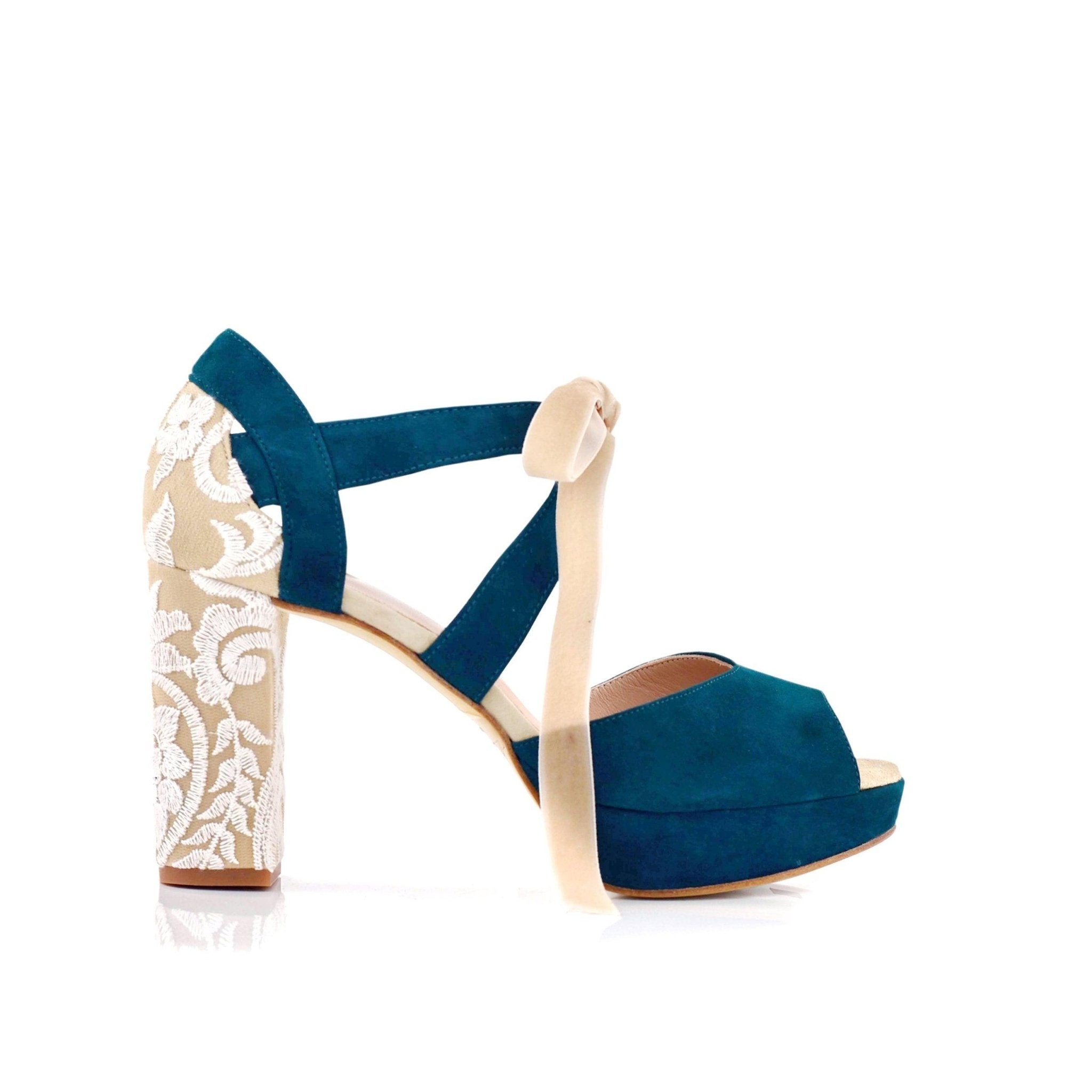 Hera Rain Forest Yaum Alto — Zapatos de novia Lomas Shoes