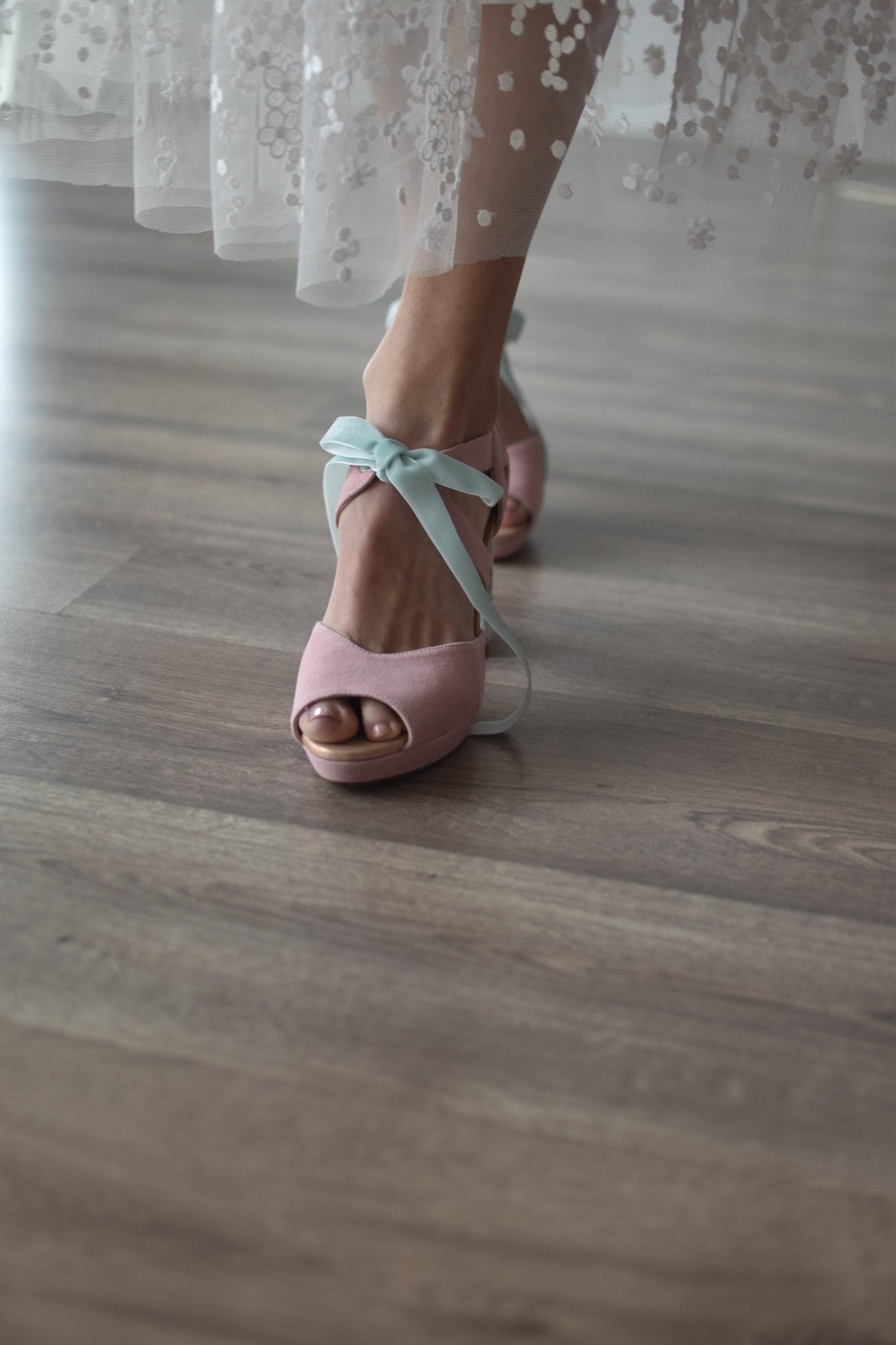 .En stock HERA abierto rosa claro Blossom 85 Talla 38 - zapatos_novia