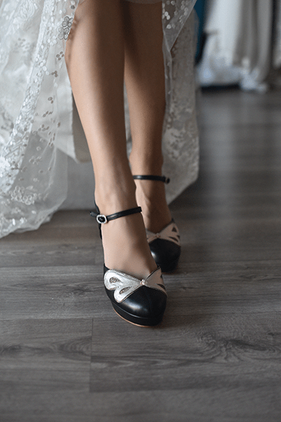 .EN STOCK Paon negro TALLA 39.5 - zapatos_novia