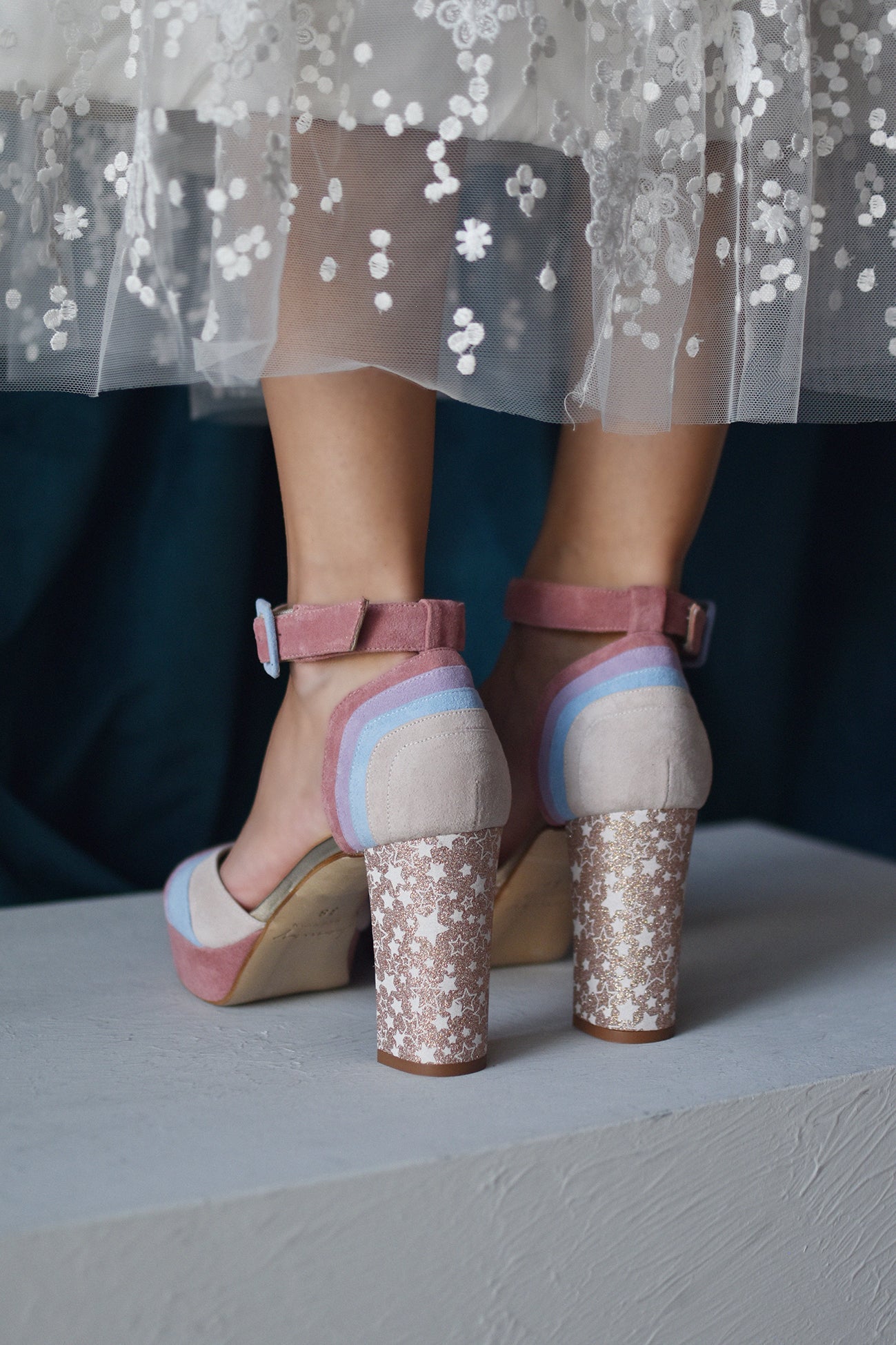 .EN STOCK RAINBOW SWEET TALLA 38 - zapatos_novia