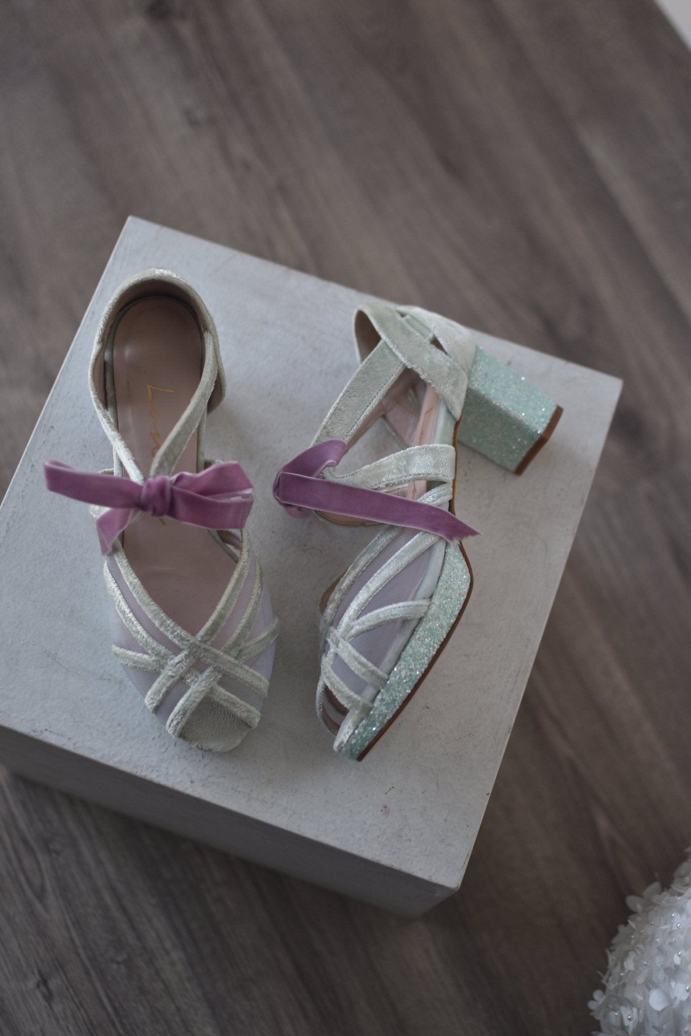 .EN STOCK.CIARA mint velvet glitter TALLA 38 - zapatos_novia