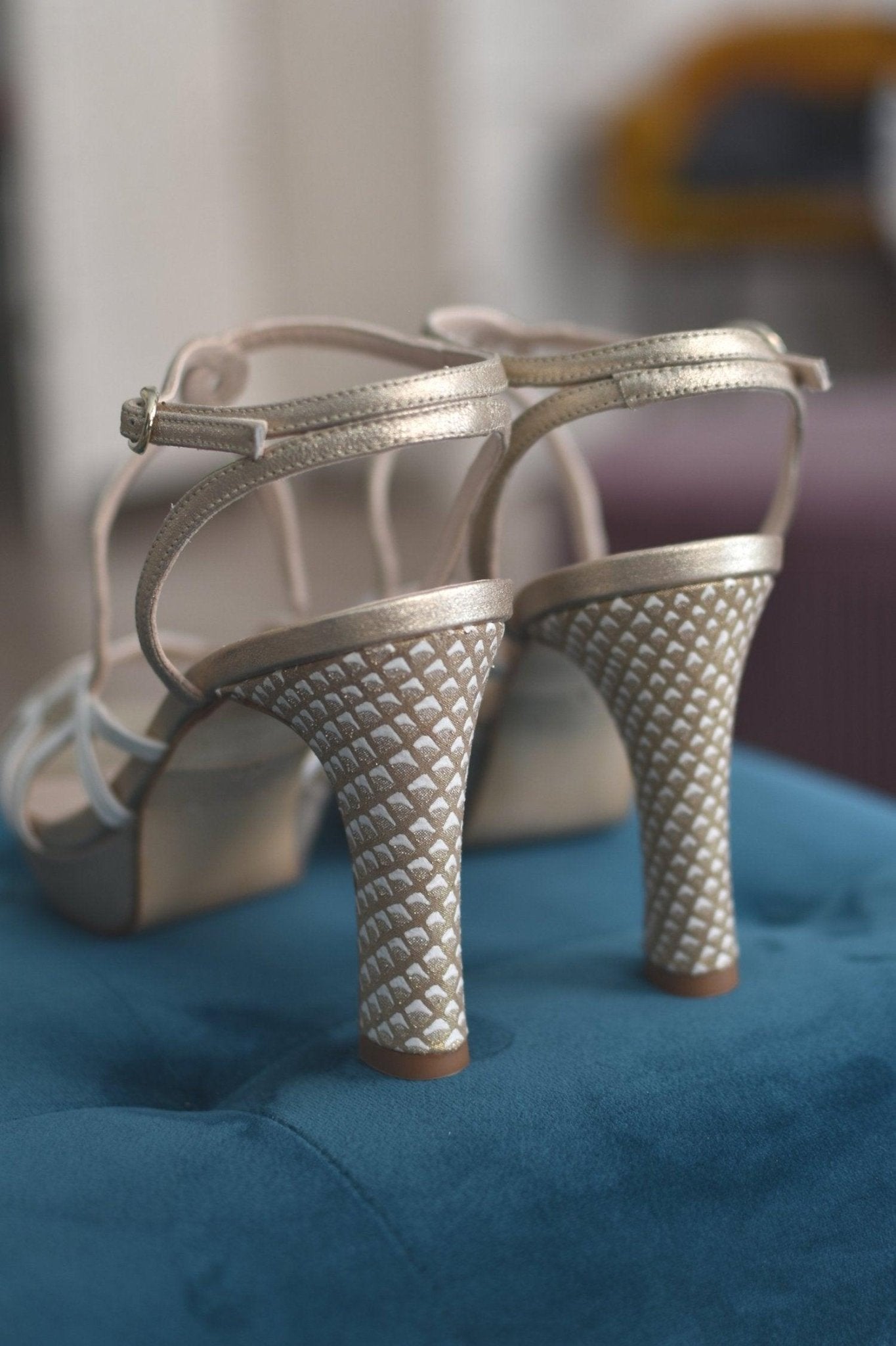 Gala Gold soft white tacón 9cm - zapatos_novia