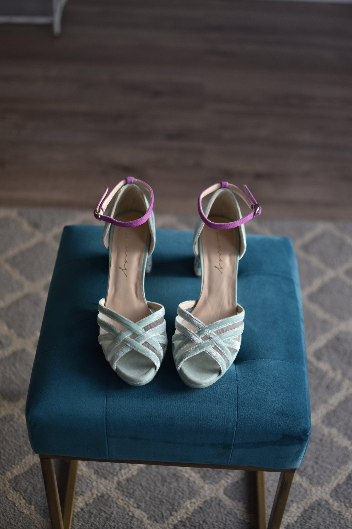 GRETA Blossom mint velvet petit - zapatos_novia