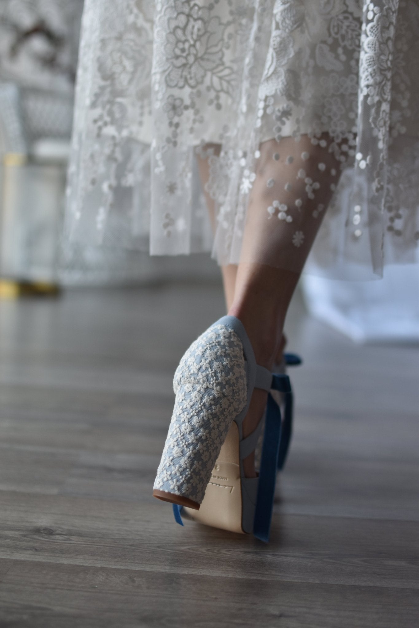 HERA abierto azul celeste Marion nuevo 95 - zapatos_novia