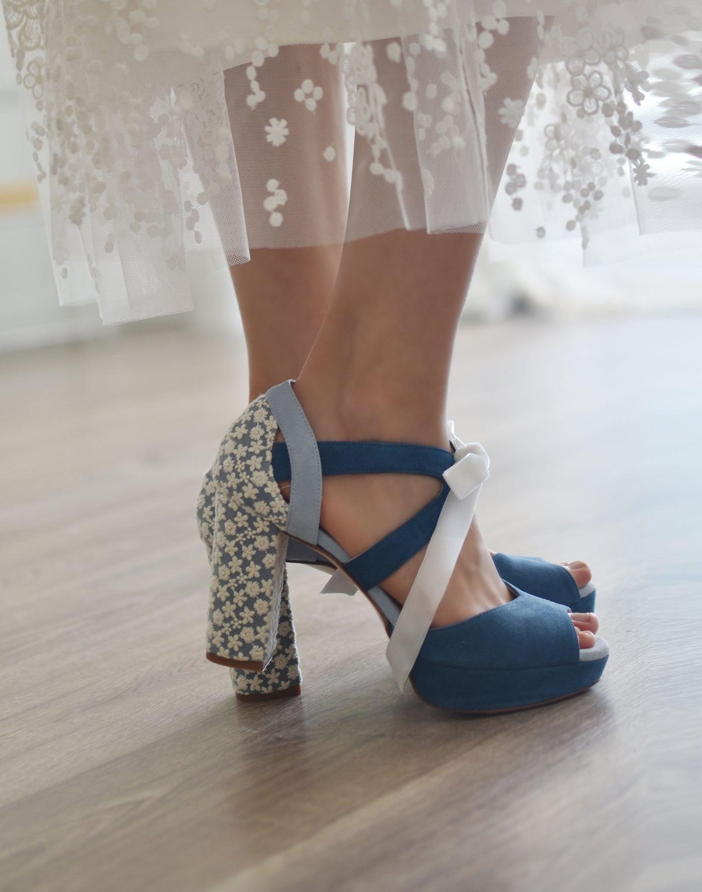 HERA abierto azul Mallard Marion 95 - zapatos_novia