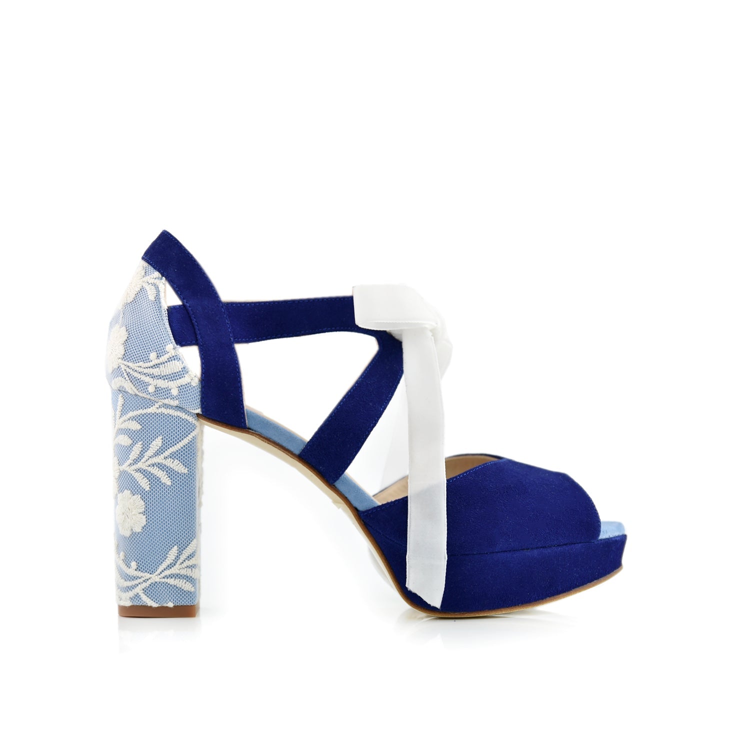 Hera Celeste Portofino Alto — Zapatos de novia Lomas Shoes