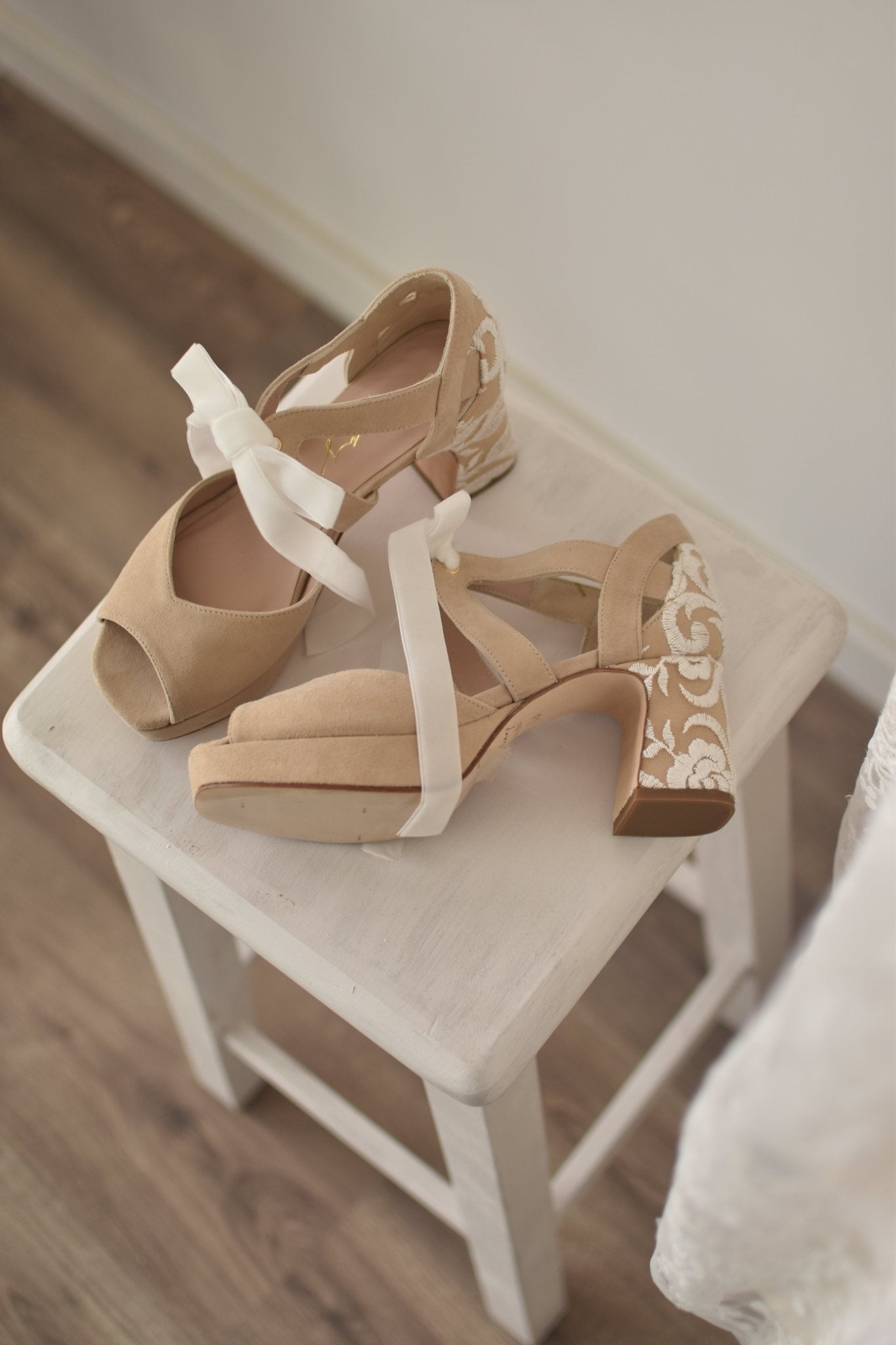 HERA abierto beige natural Mary horma reina 6 cm - zapatos_novia
