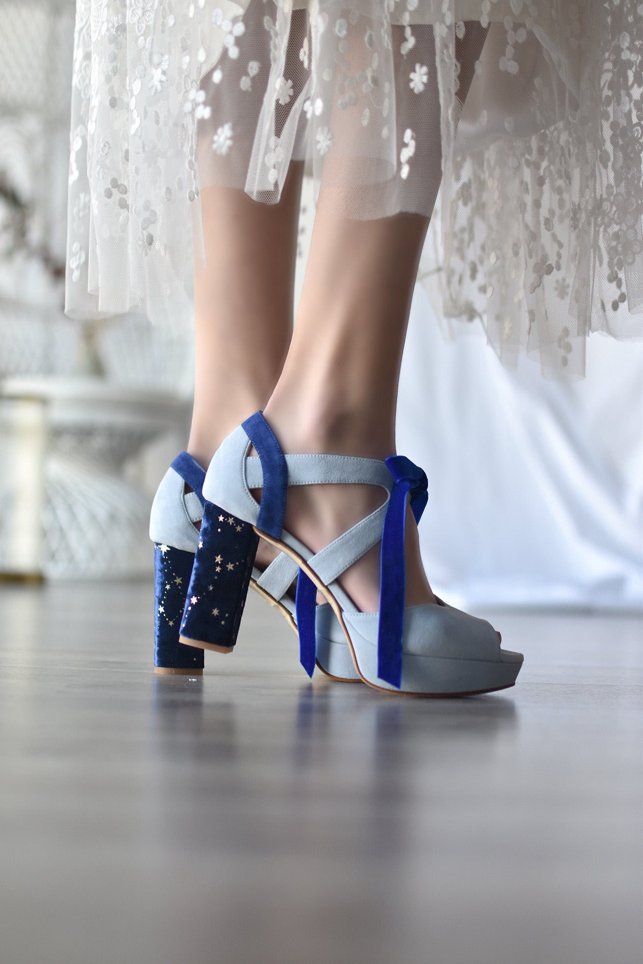 HERA abierto celeste contelación 95 - zapatos_novia