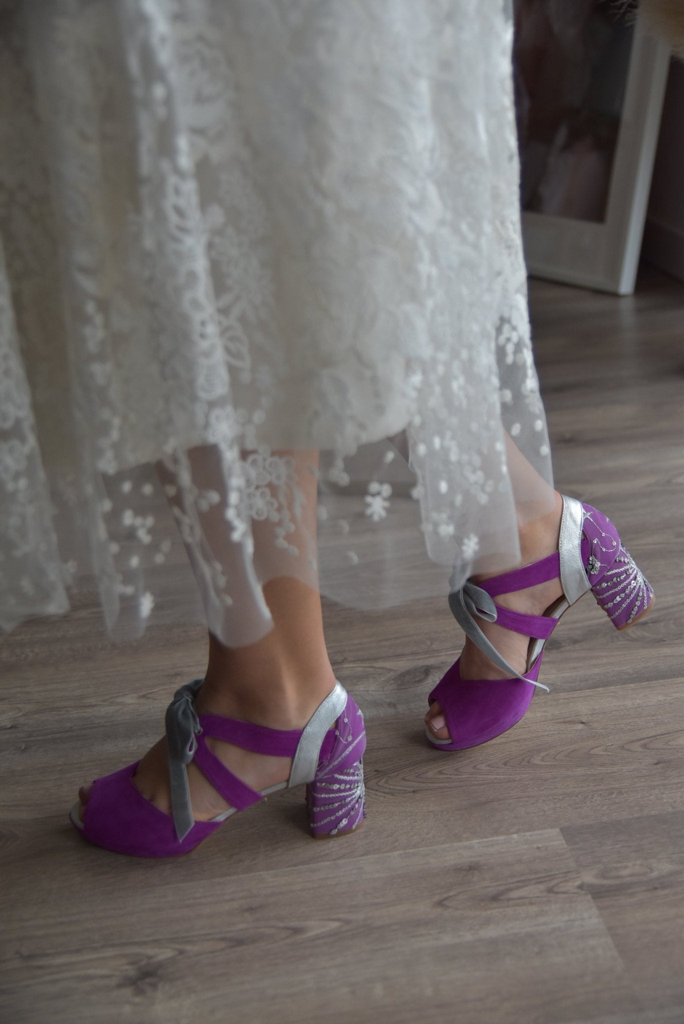 HERA abierto morado topi Ceres petit - zapatos_novia