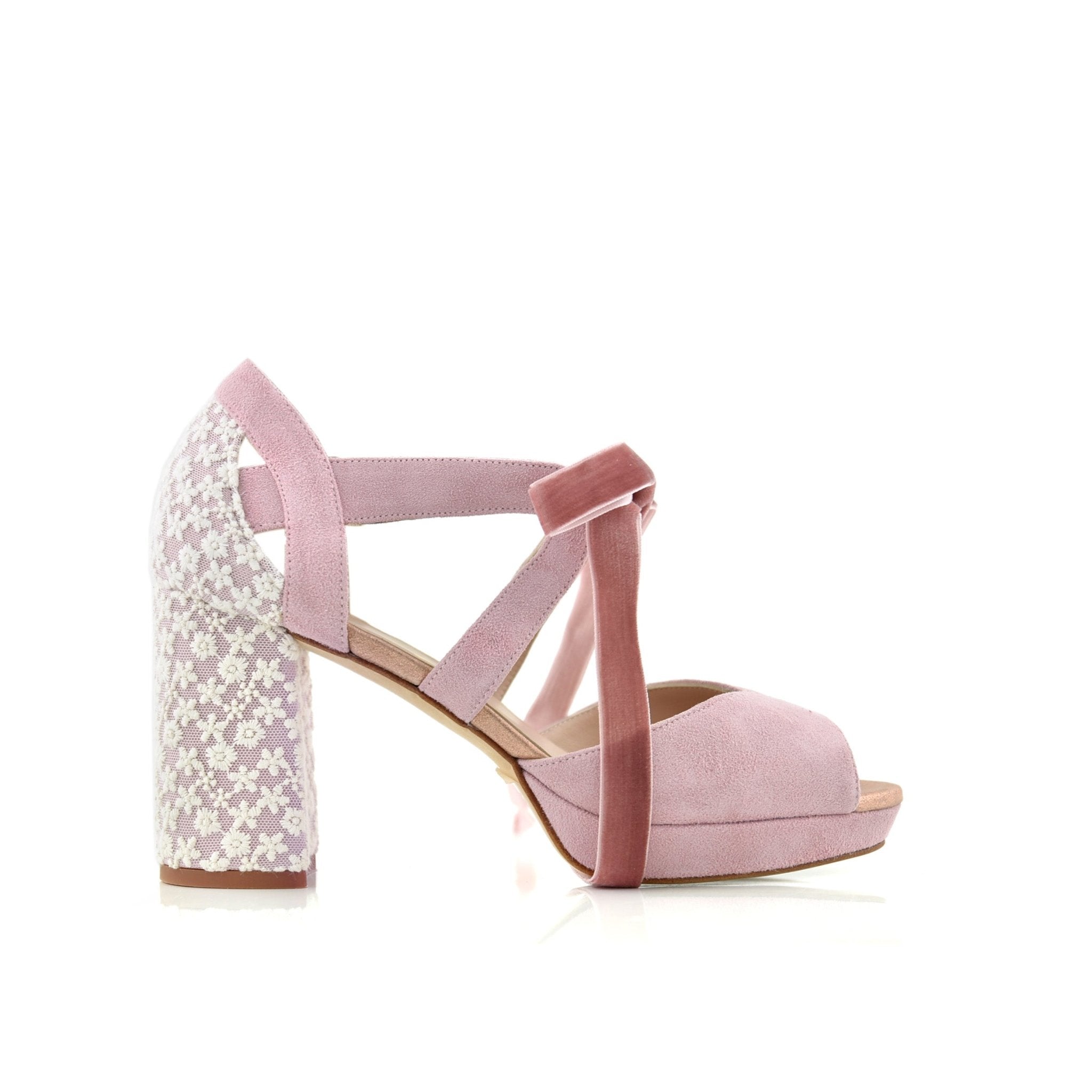 Hera Lavanda Pink Marion Midi — Zapatos de novia Lomas Shoes