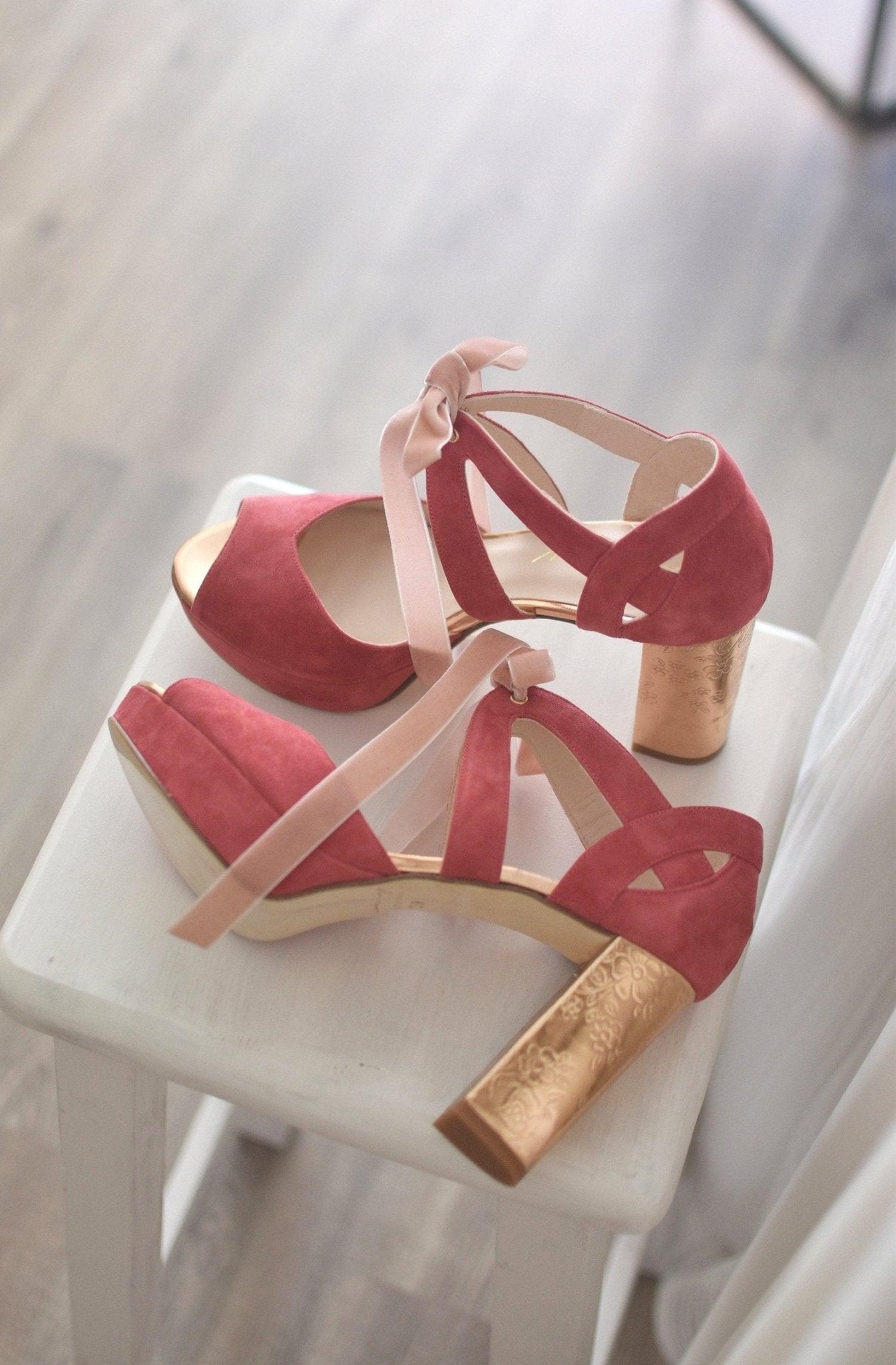 Hera abierto Raspberry specchio rosa floral 95 - zapatos_novia