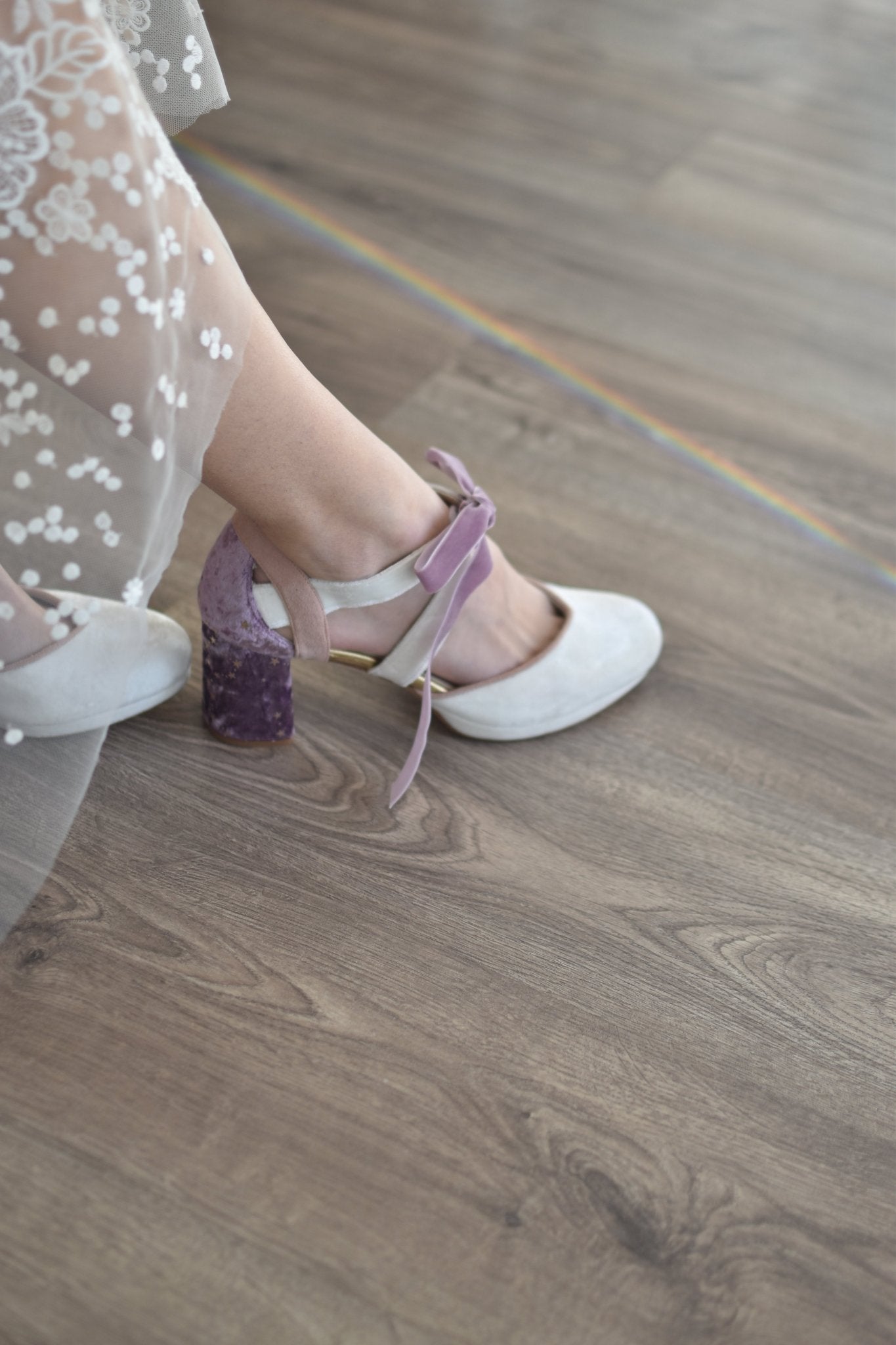 HERA cerrado blanco Constelación mini - zapatos_novia