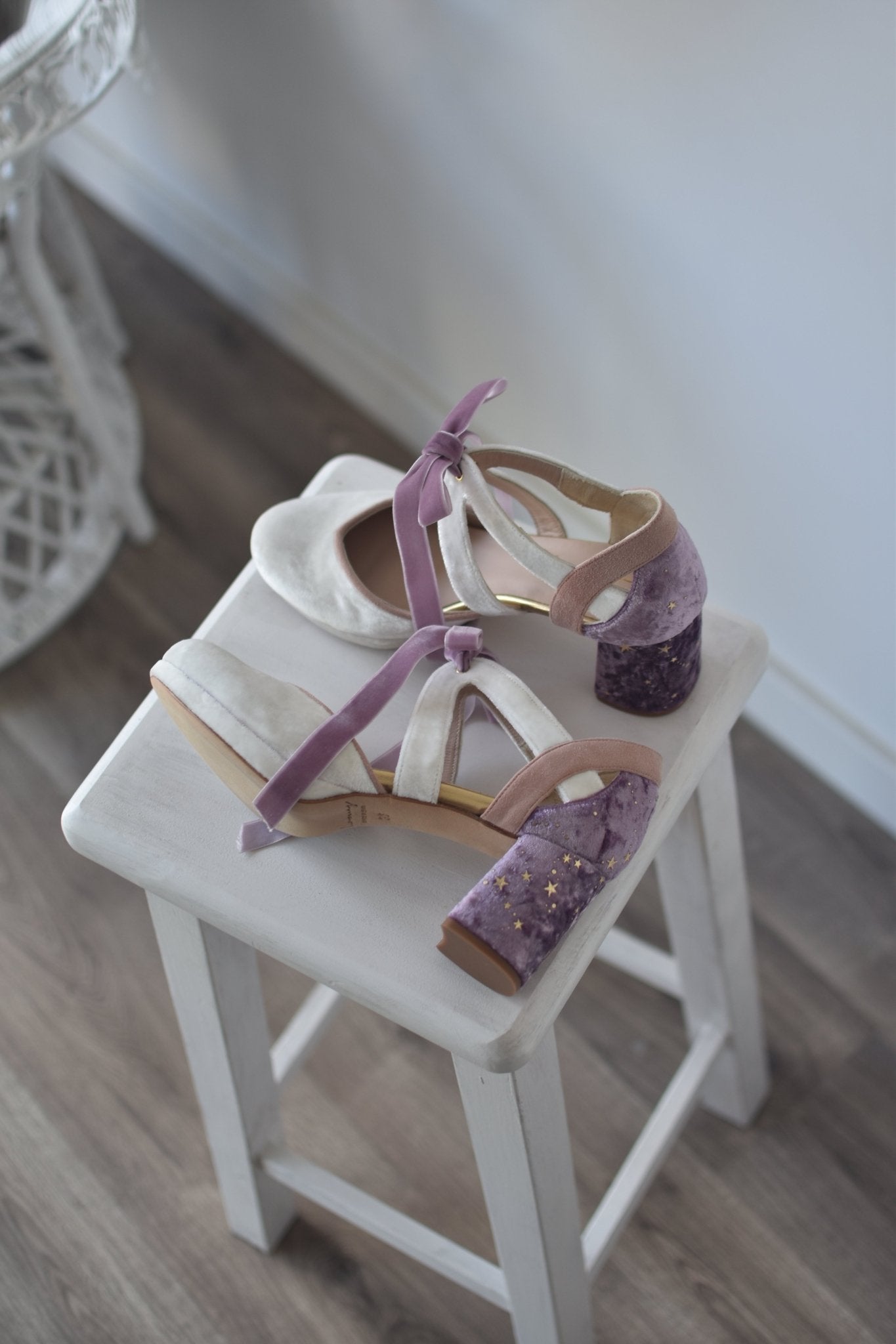 HERA cerrado blanco Constelación mini - zapatos_novia